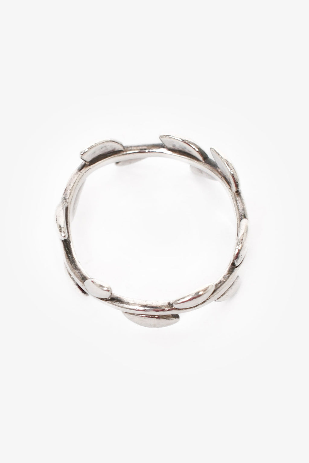 Tiffany & Co. Sterling Silver Paloma Picasso Narrow Olive Leaf Ring Size 5
