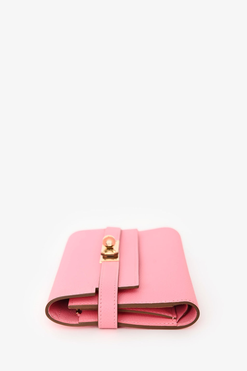 Hermès 2016 Pink Epsom Leather Kelly Depliant Medium Trifold Wallet