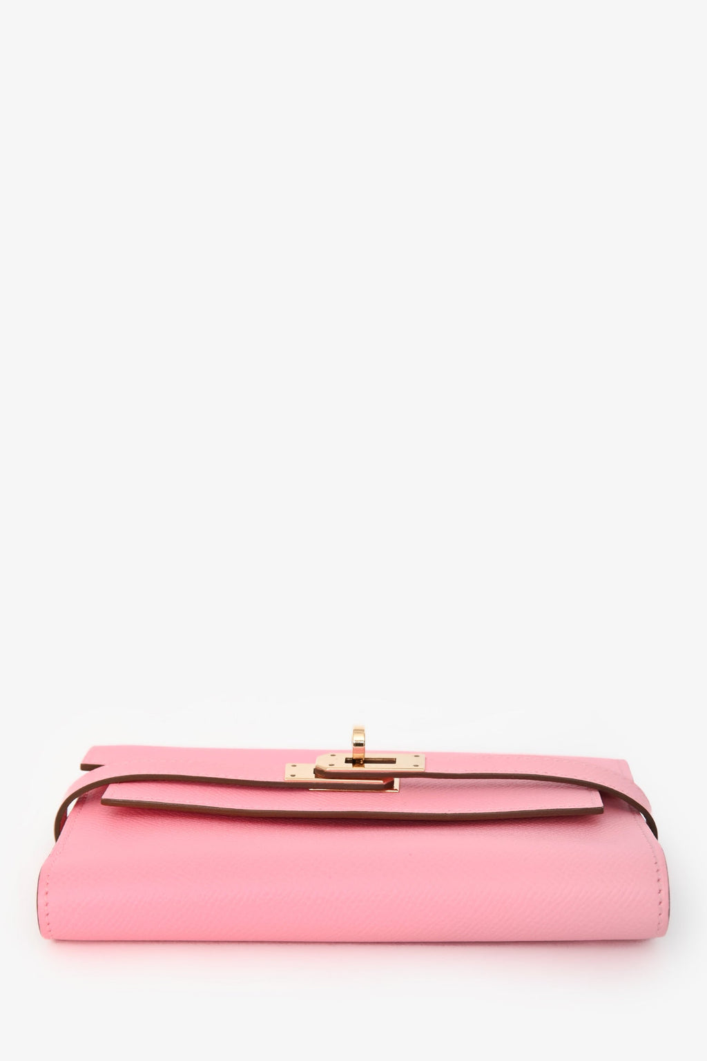 Hermès 2016 Pink Epsom Leather Kelly Depliant Medium Trifold Wallet