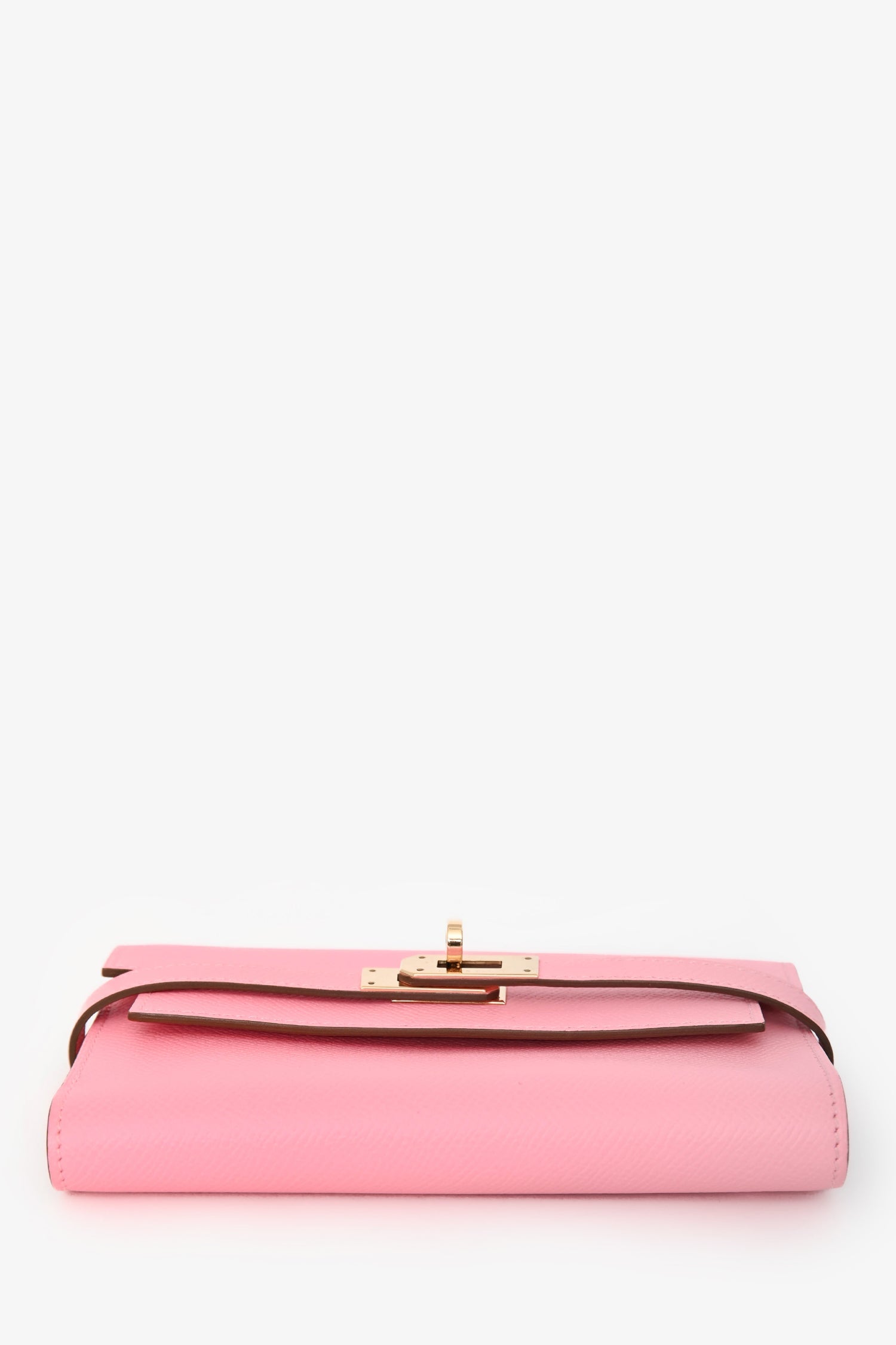 Hermès 2016 Pink Epsom Leather Kelly Depliant Medium Trifold Wallet