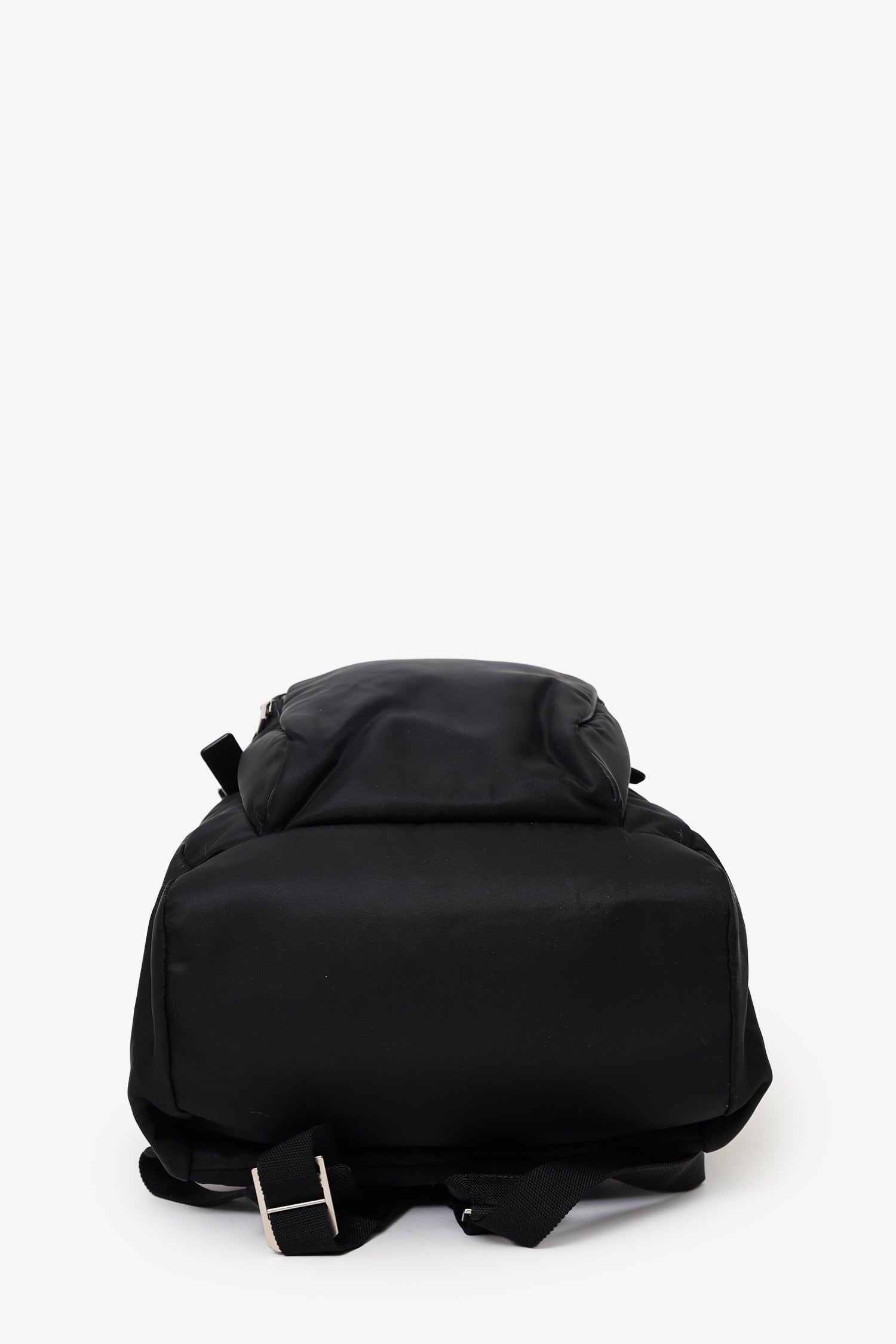 Saint Laurent Black Nylon/Leather Buckled Backpack