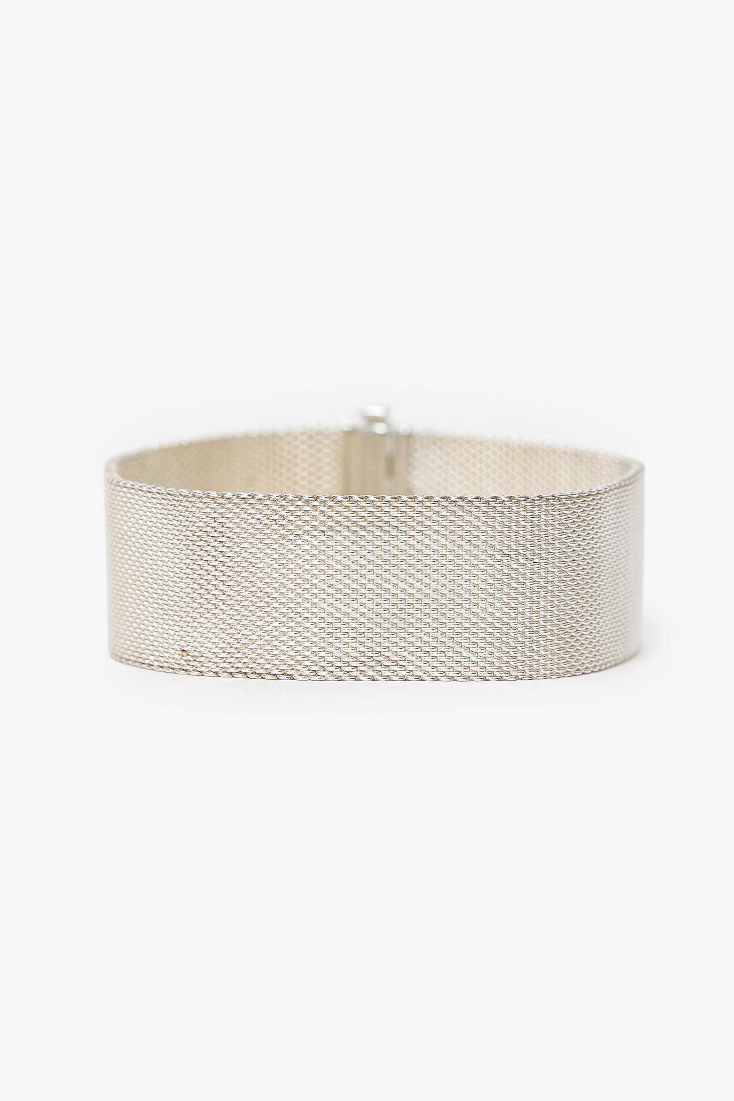 Tiffany & Co Sterling Silver Diamond Mesh Somerset Bracelet