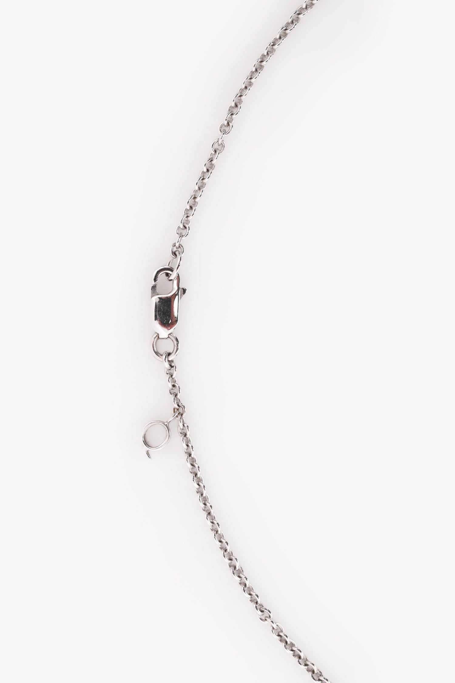 Qeelin 18K White Gold Diamond Set Wulu Largen Pendant Necklace