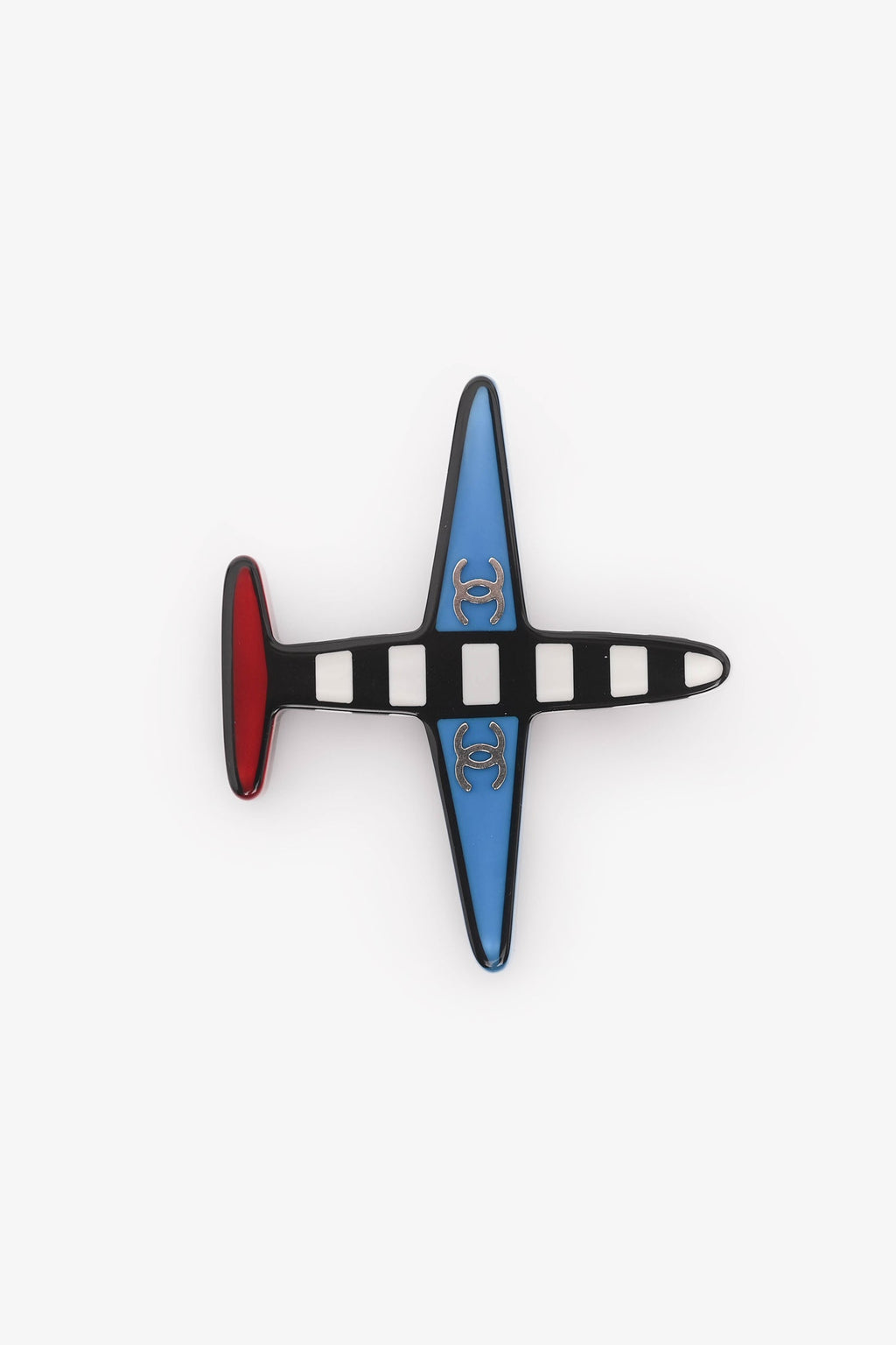 Pre-Loved Chanel™ 2016 Multicolour Airplane Brooch