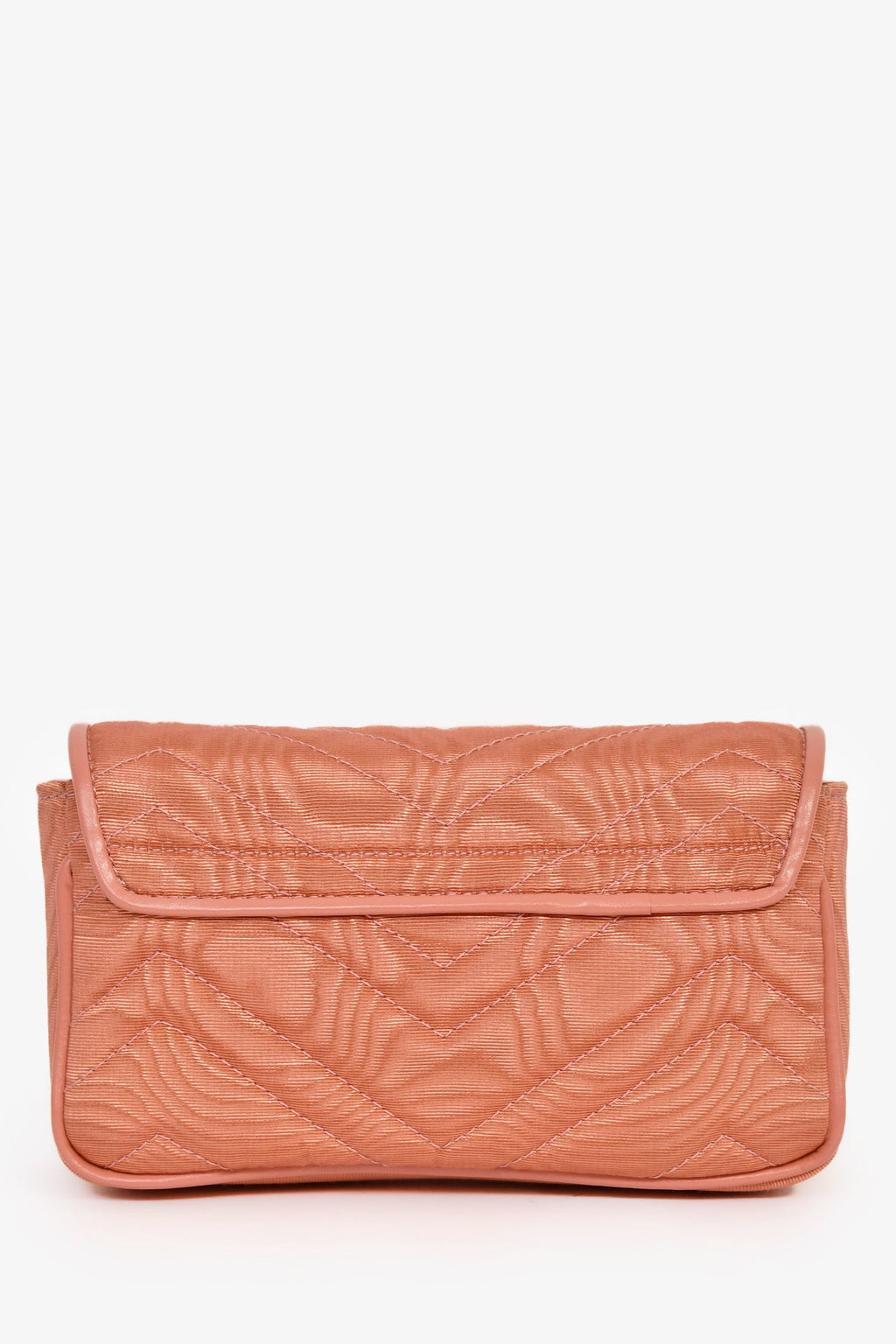 Gucci Blush Moire Mini GG Marmont Crystal Chain Belt Bag