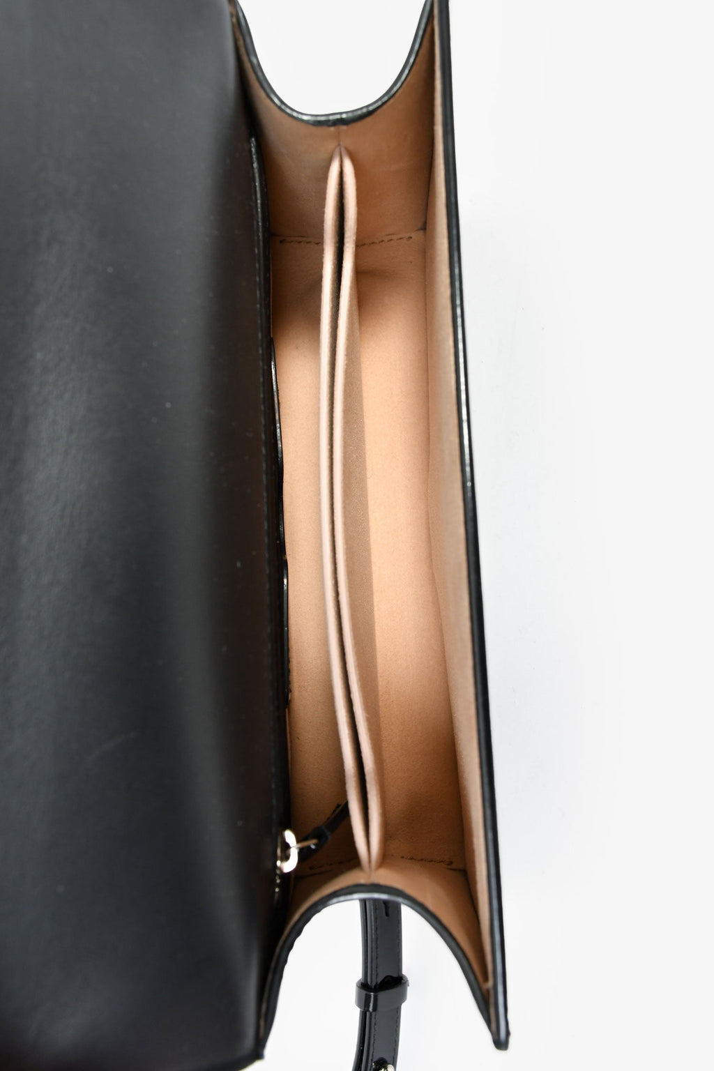 Alexander McQueen Black Patent Leather Skull Shoulder Bag