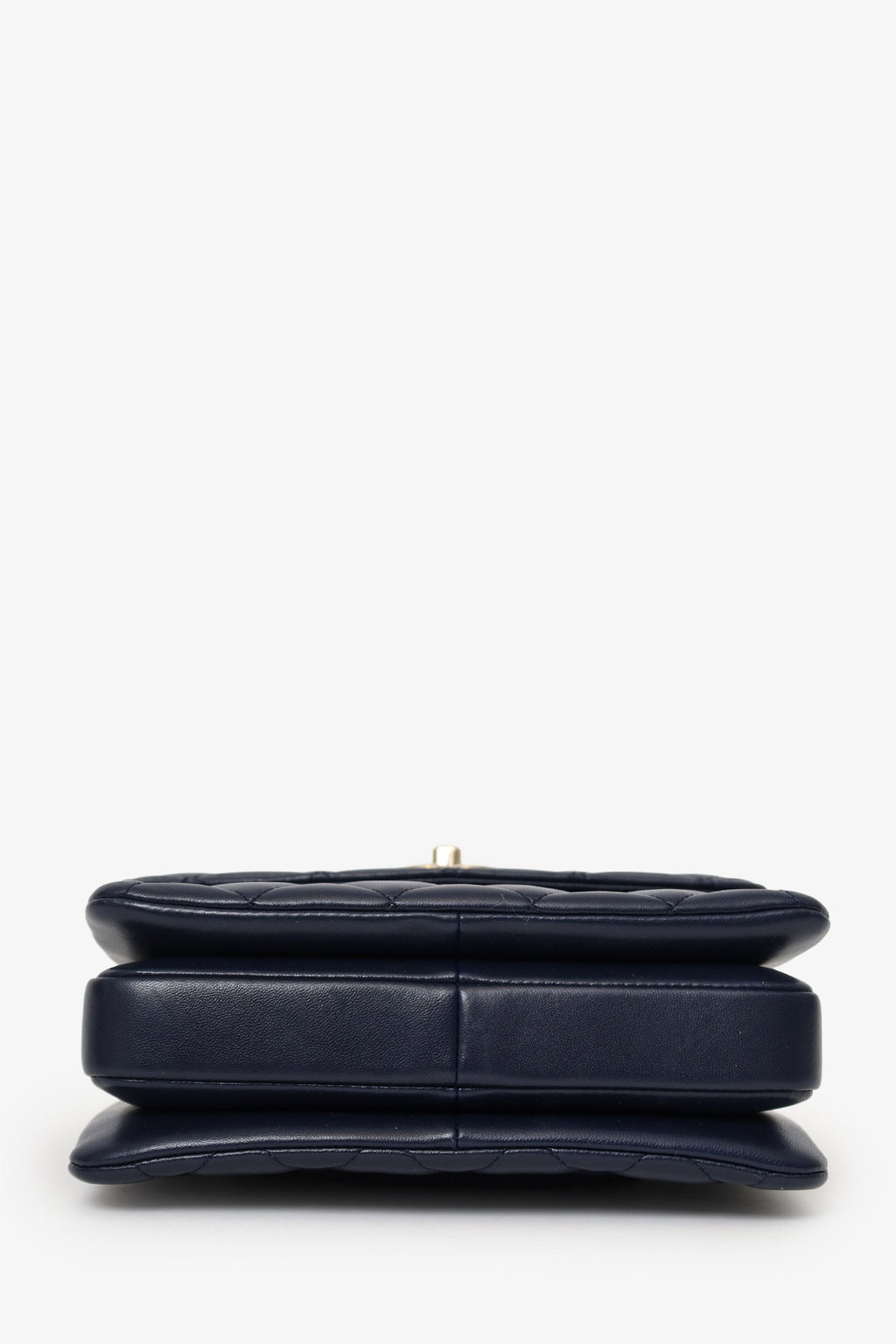 Pre-Loved Chanel™ Navy Lambskin Quilted Small Trendy CC Top Handle Bag