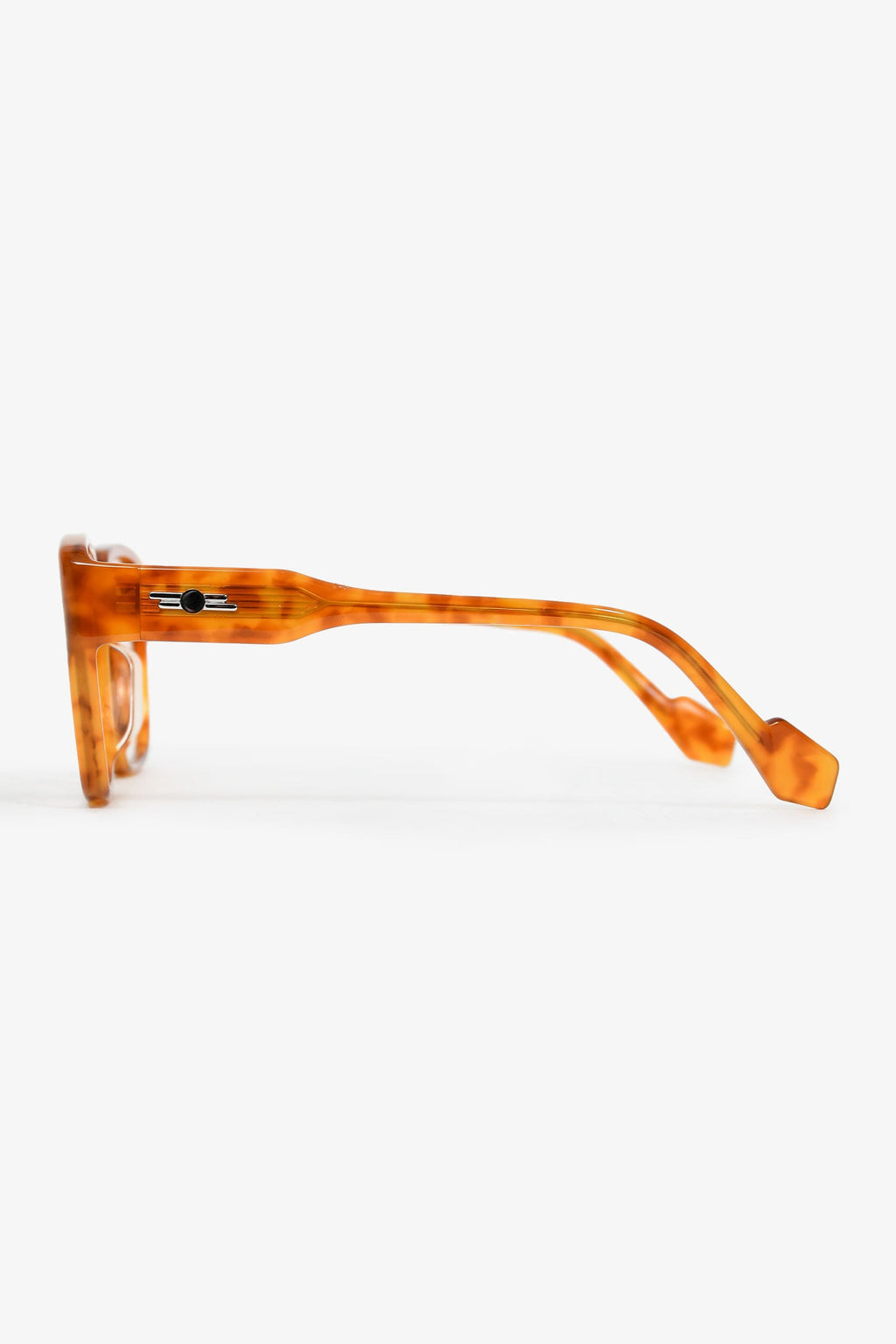 Gentle Monster Tortoiseshell Acrylic Square 'Loopy' Sunglasses