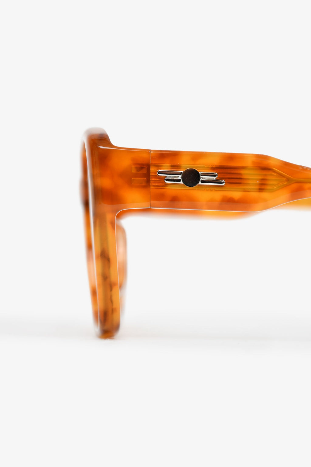 Gentle Monster Tortoiseshell Acrylic Square 'Loopy' Sunglasses
