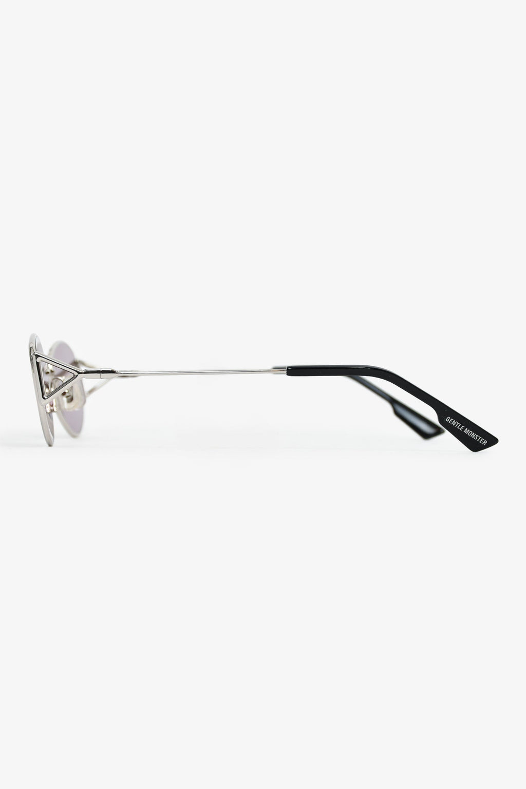 Gentle Monster Black/Silver 'Moneta 02' Narrow Sunglasses