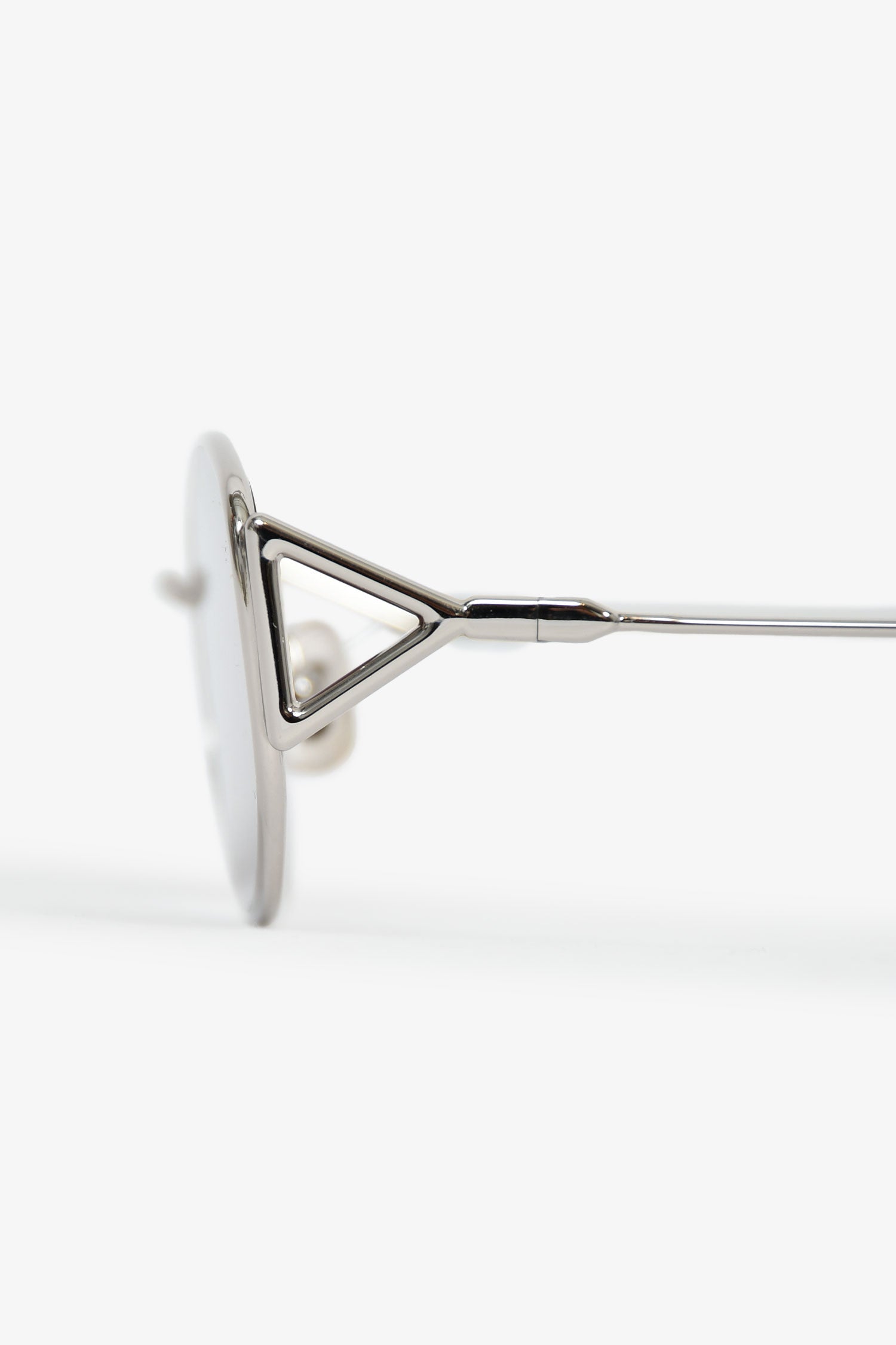 Gentle Monster Black/Silver 'Moneta 02' Narrow Sunglasses