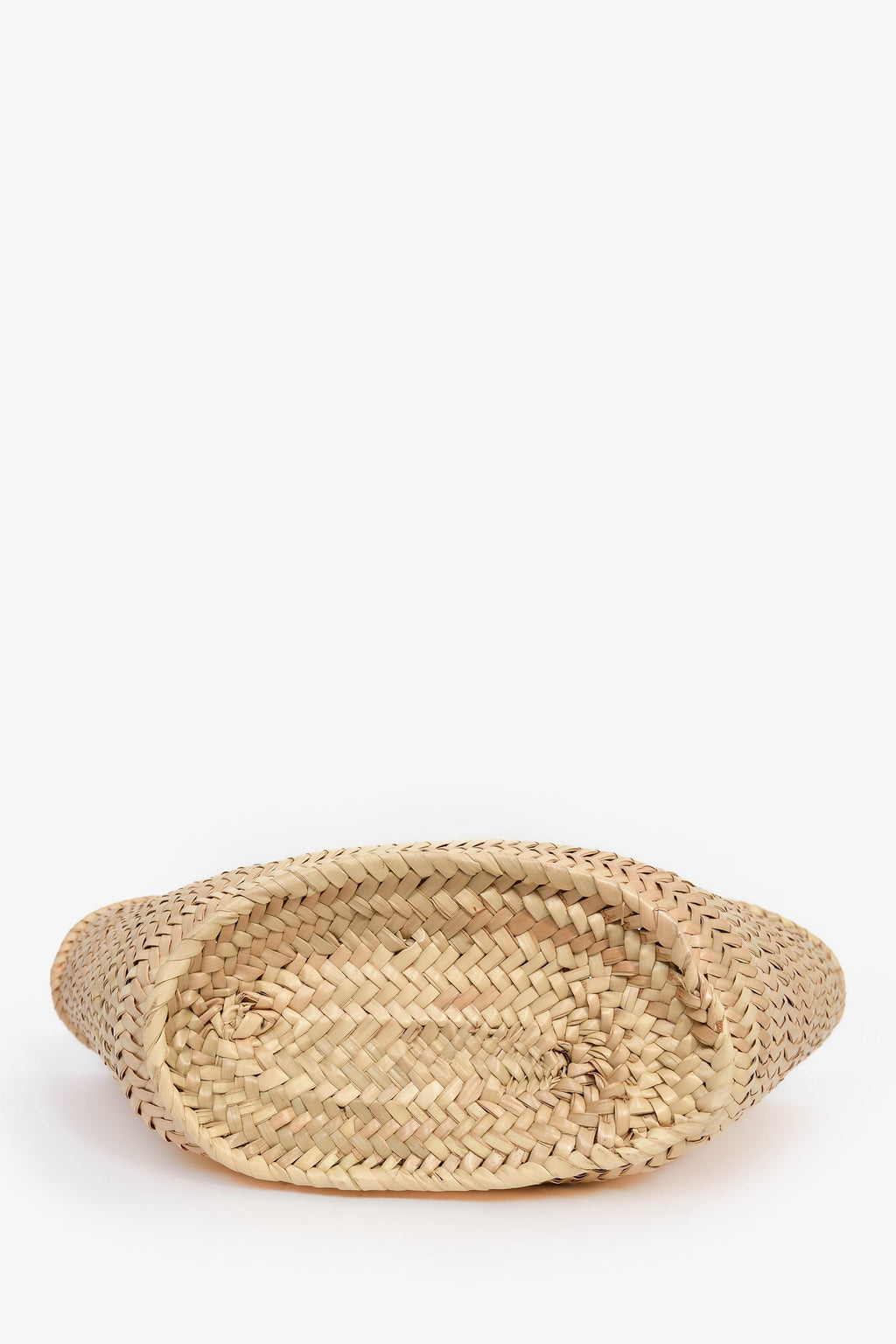 Loewe Raffia/Brown Leather Medium Basket Tote Bag