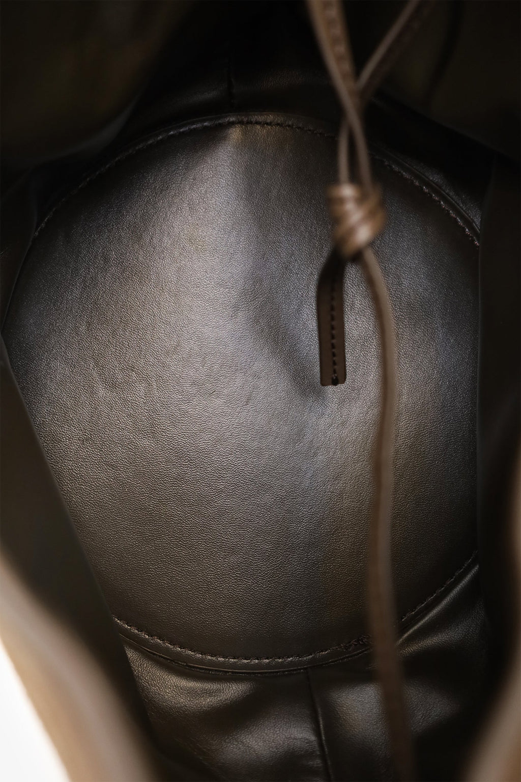 Khaite Brown Suede Lotus Small Top Handle Bag