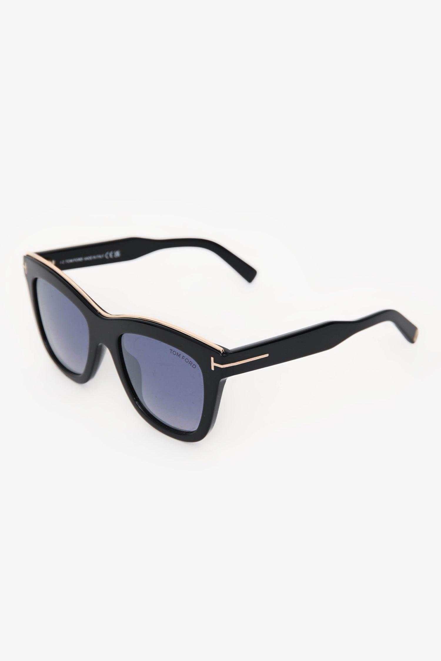 Tom Ford Black 'Julie' Cat-Eye Sunglasses