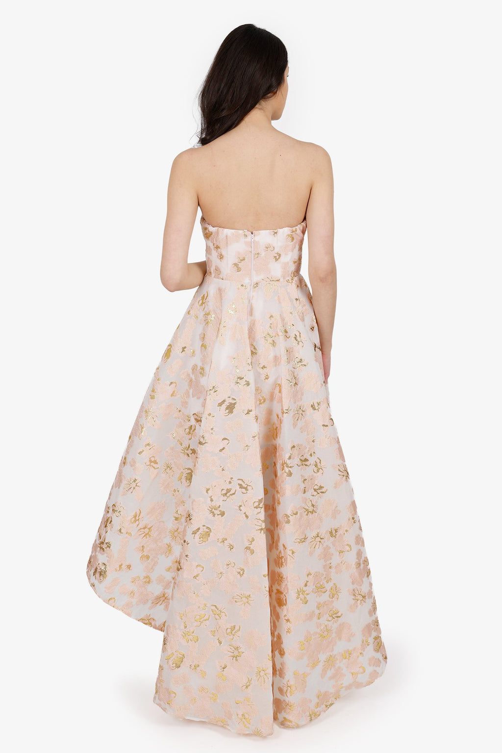 Jadore Pink/Gold High Low Dress Size 10