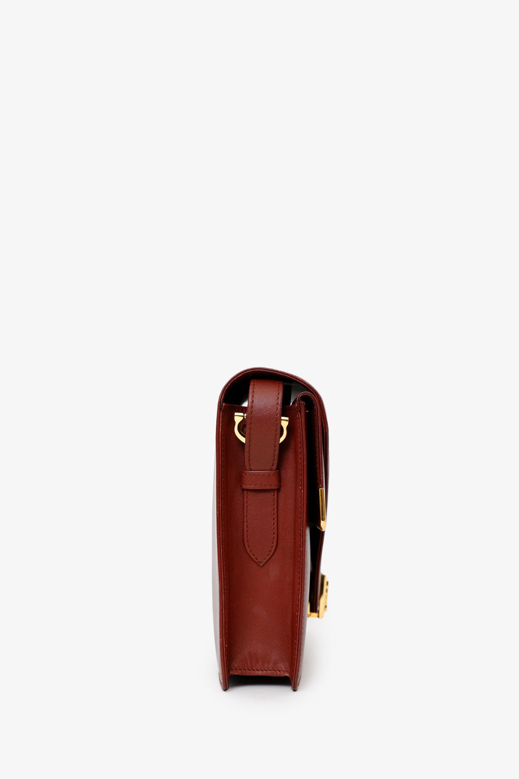 Cartier Vintage Burgundy Leather Envolope Must de Cartier Shoulder Bag