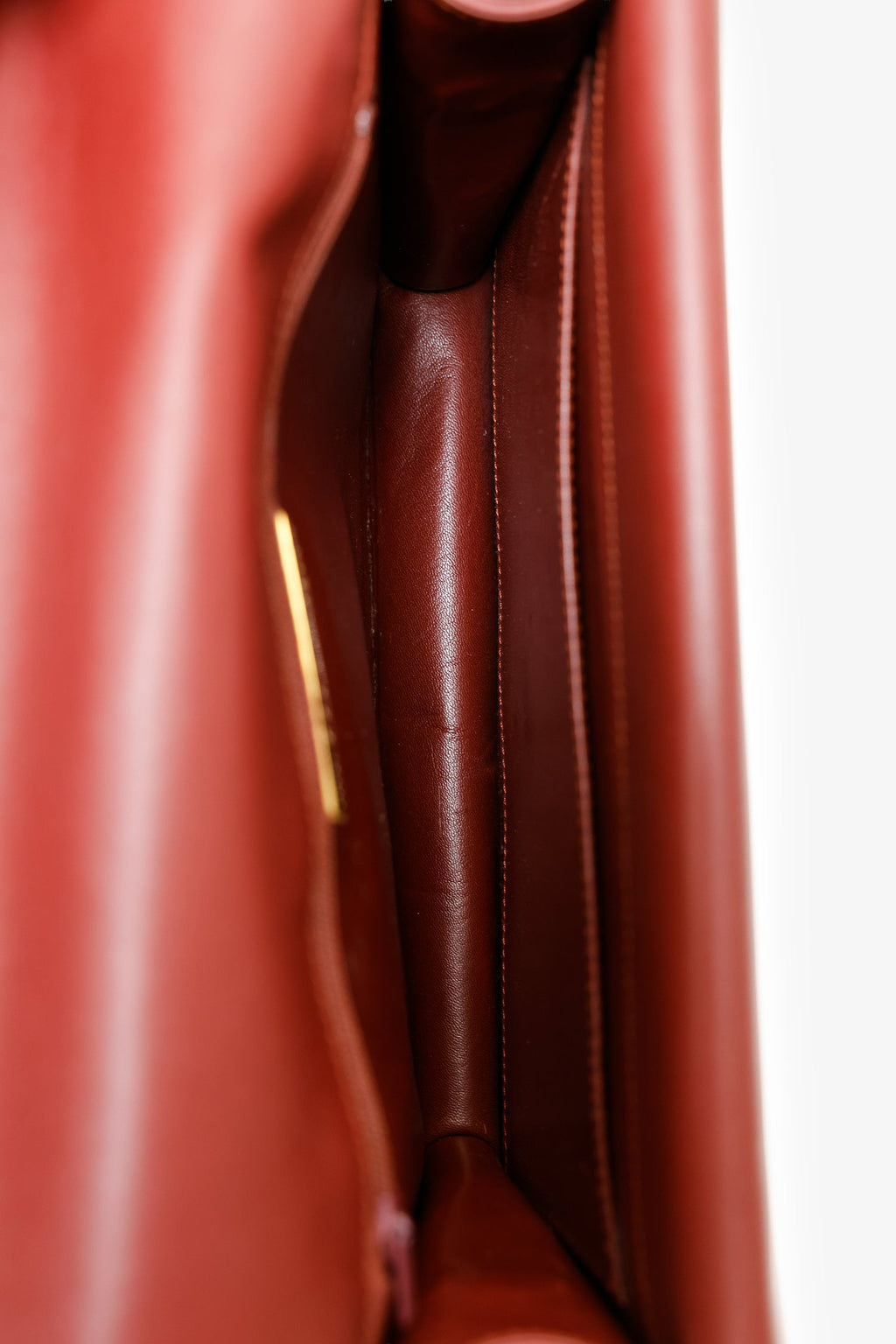 Cartier Vintage Burgundy Leather Envolope Must de Cartier Shoulder Bag