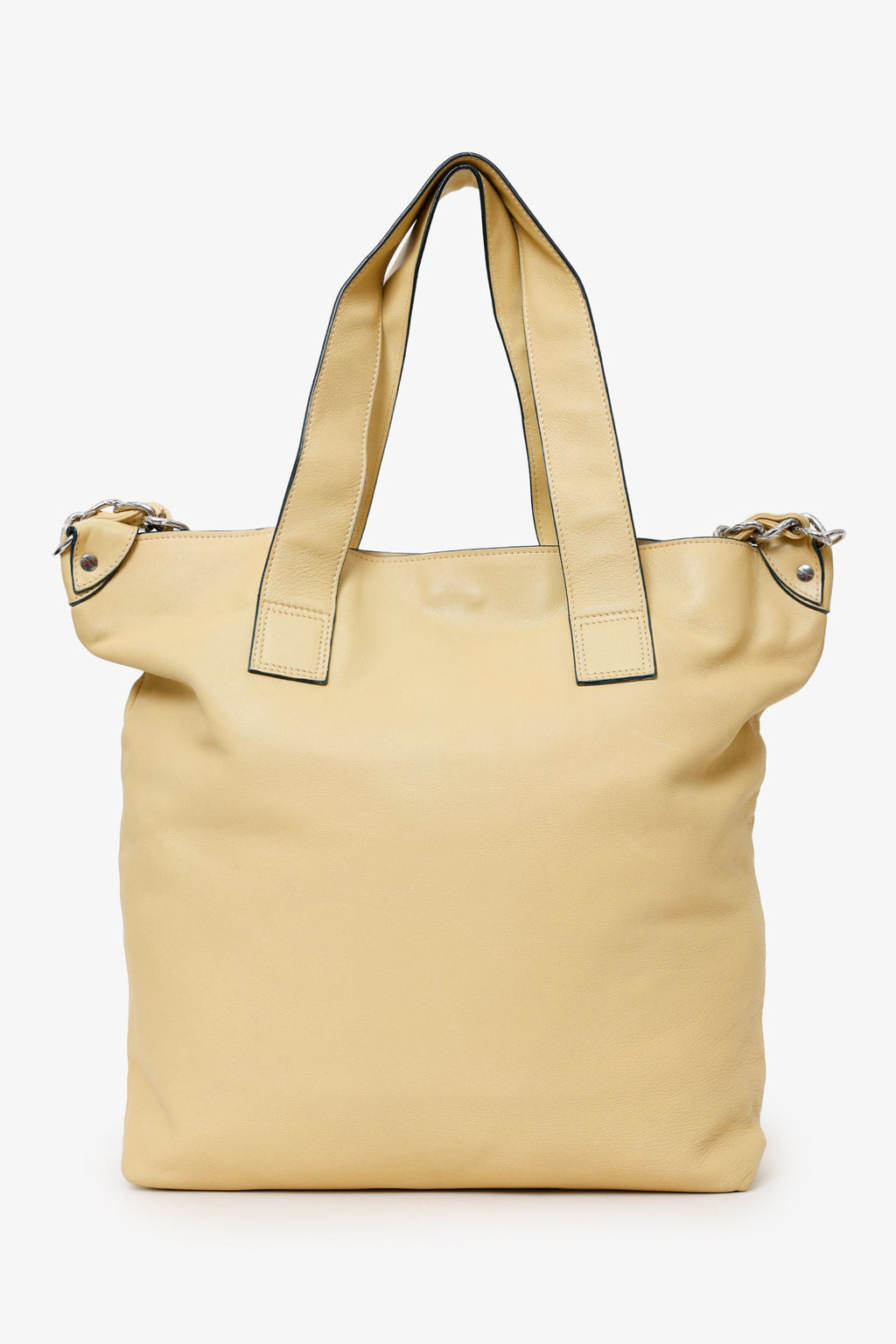 Pre-Loved Chanel™ Beige Lambskin Large Edgy Tote Bag
