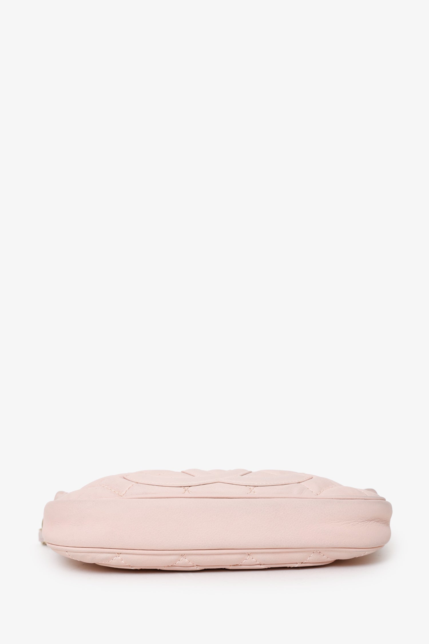 Pre-Loved Chanel™ 2004-05 Pink Quilted Leather Tassel Timeless Pochette
