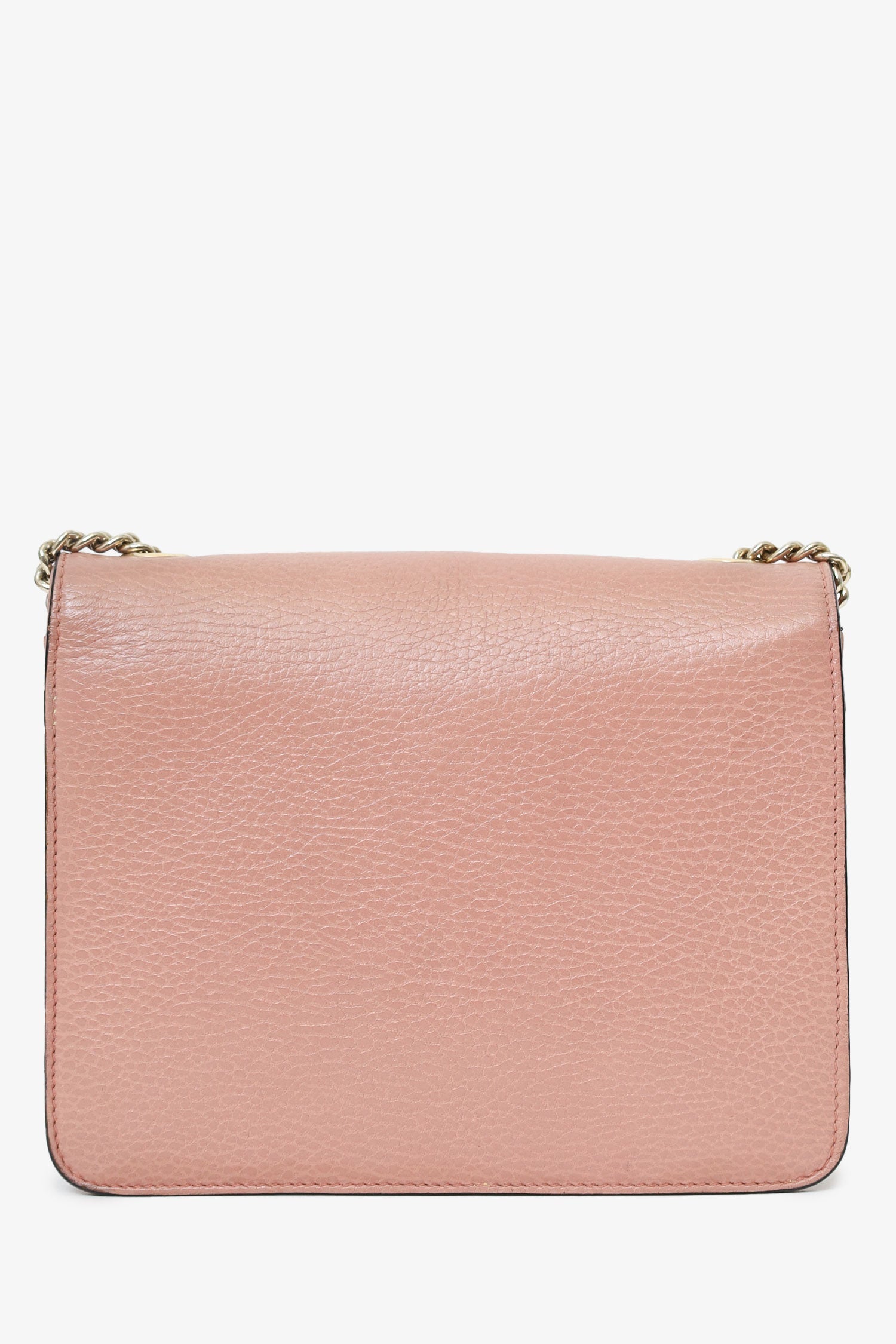 Gucci Pink Leather  Interlocking G Small Dollar Bag