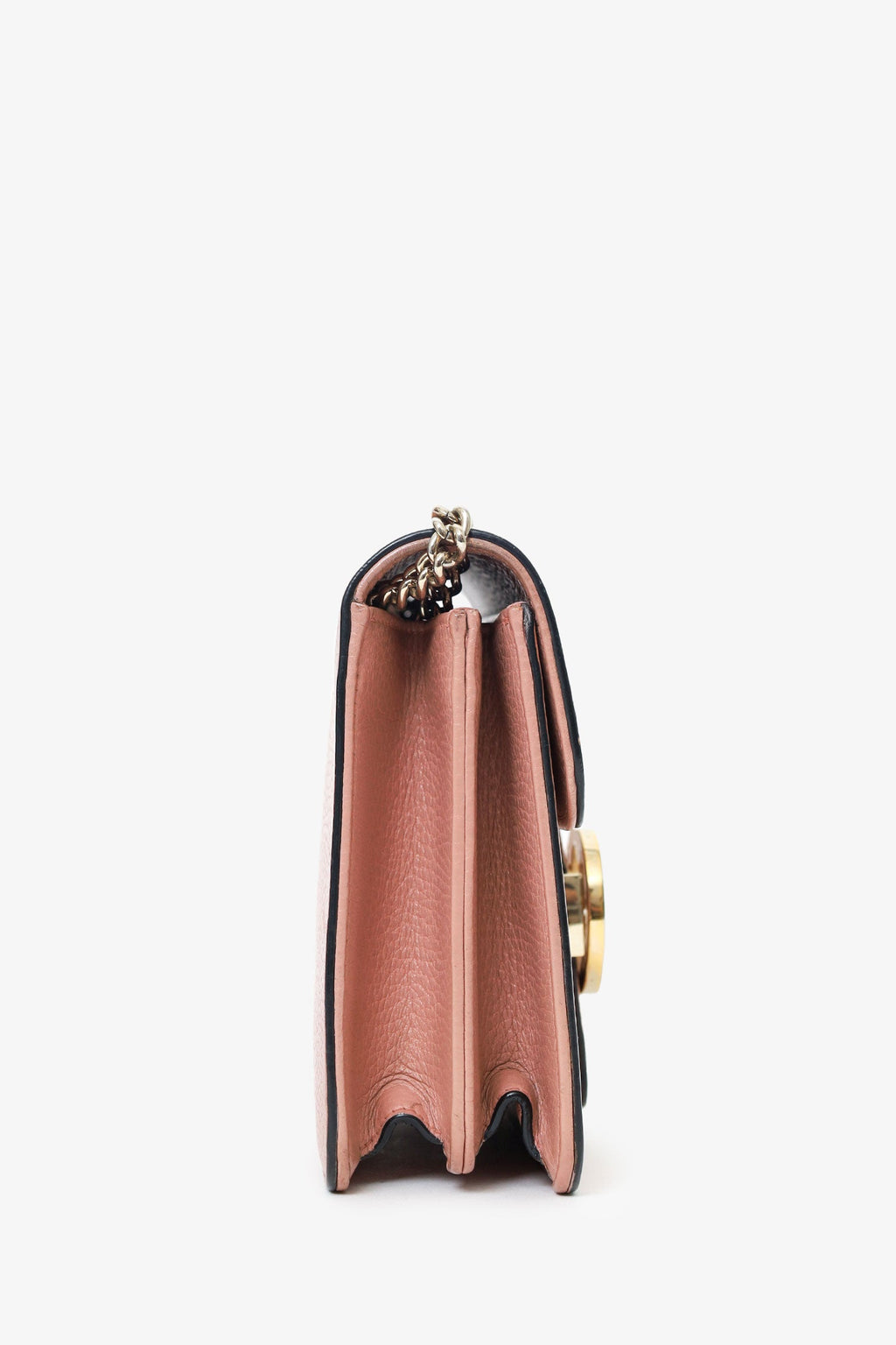 Gucci Pink Leather  Interlocking G Small Dollar Bag