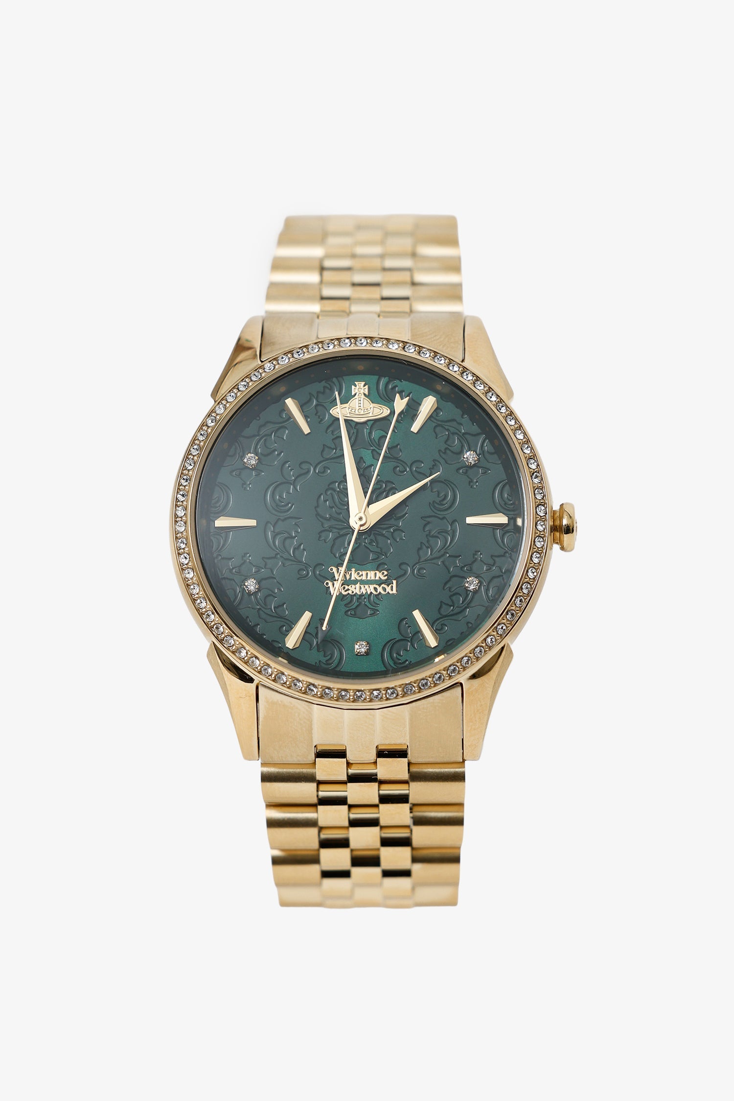 Vivienne Westwood Gold & Stainless Steel Crystal Quartz Watch