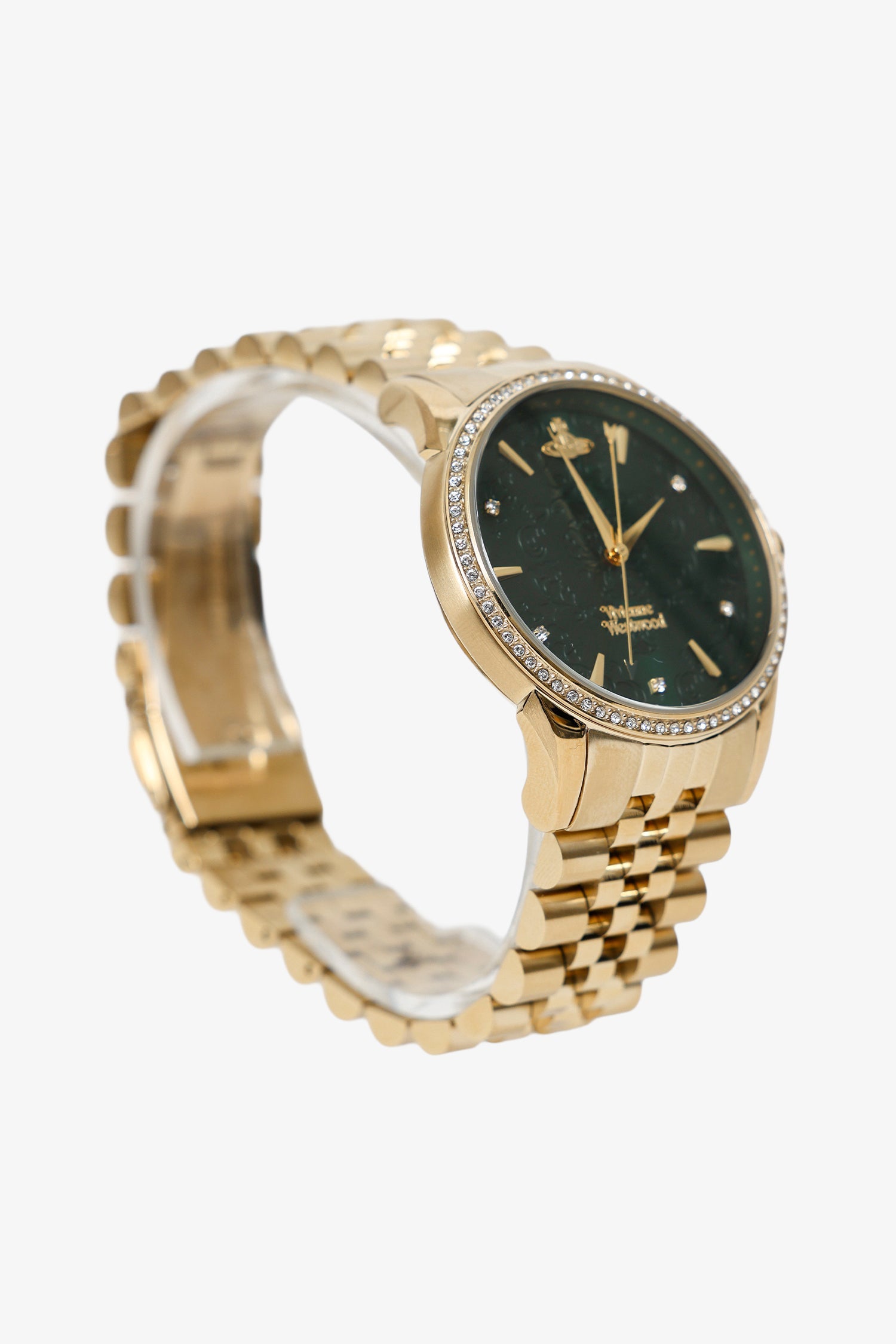Vivienne Westwood Gold & Stainless Steel Crystal Quartz Watch
