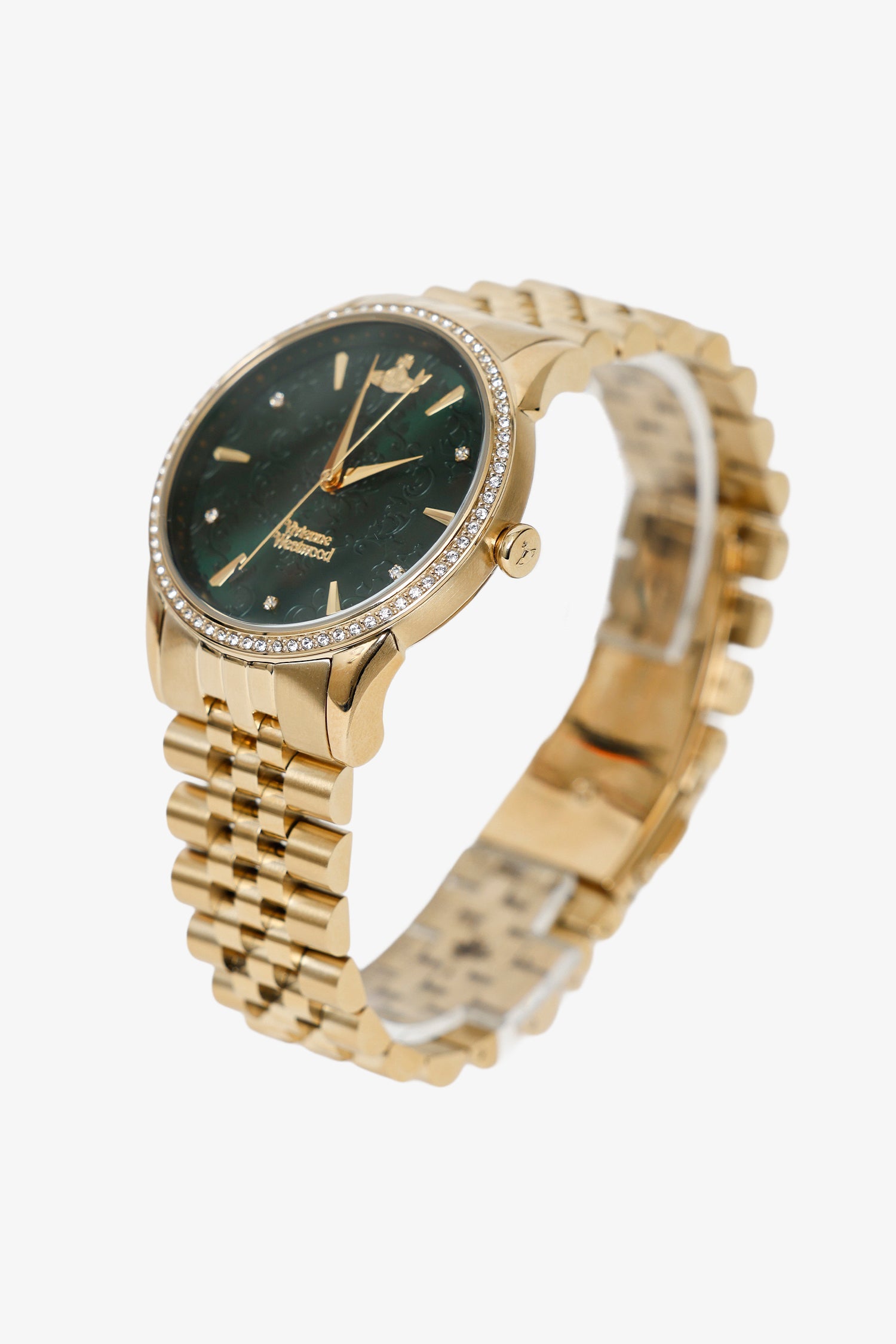 Vivienne Westwood Gold & Stainless Steel Crystal Quartz Watch