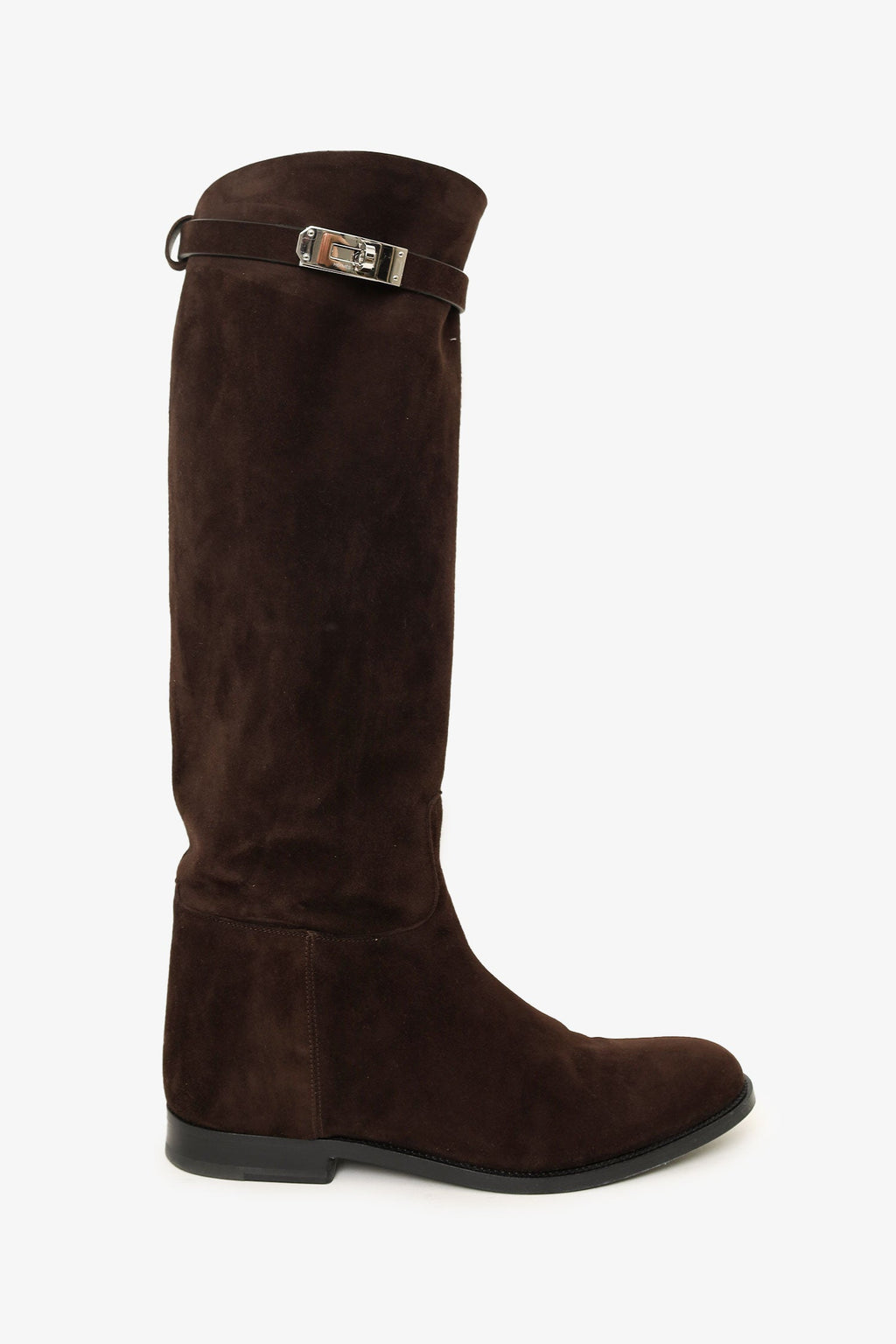 Hermes Brown Suede 'Jumping' Riding Boots Size 39