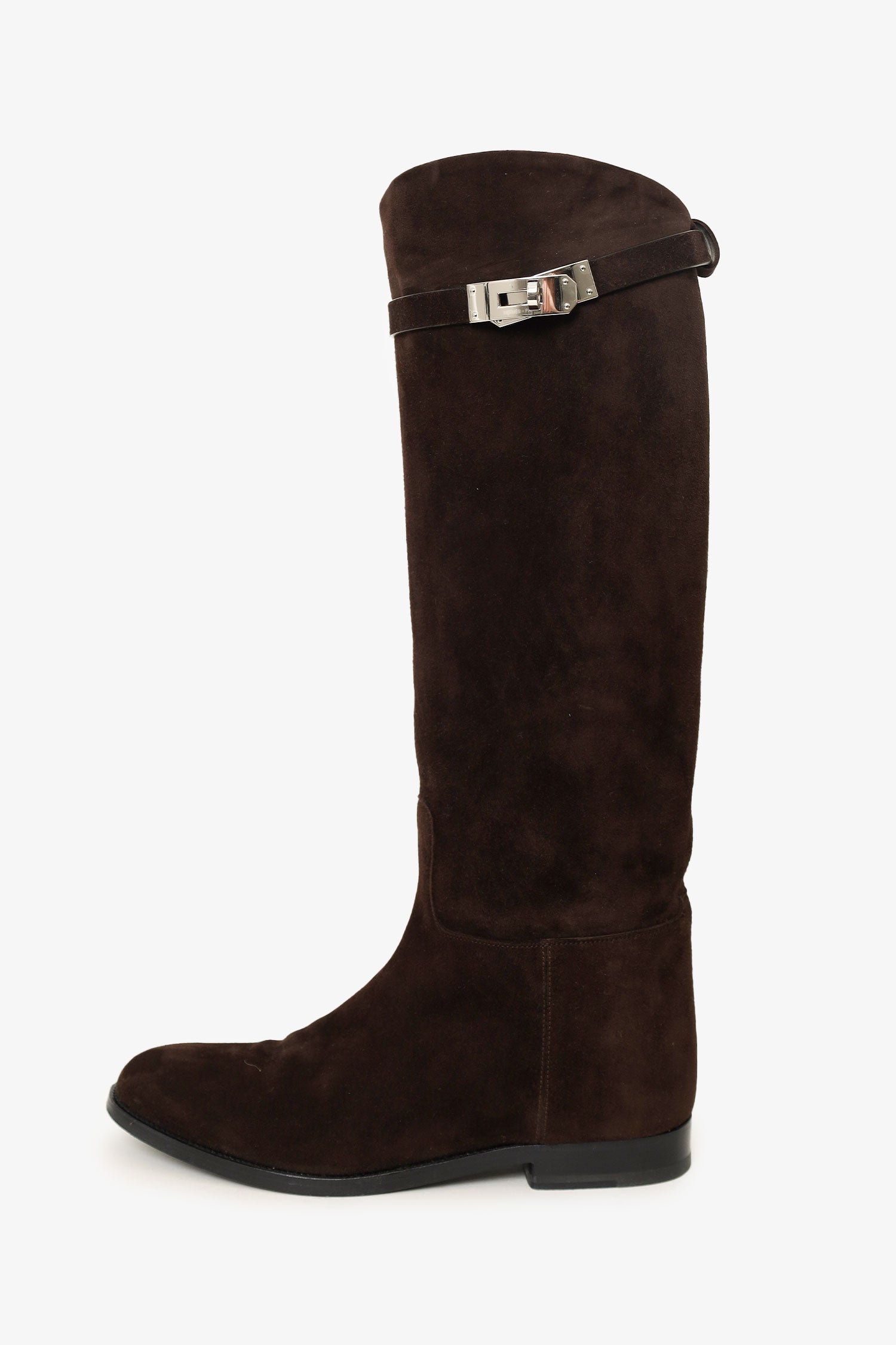 Hermes Brown Suede 'Jumping' Riding Boots Size 39