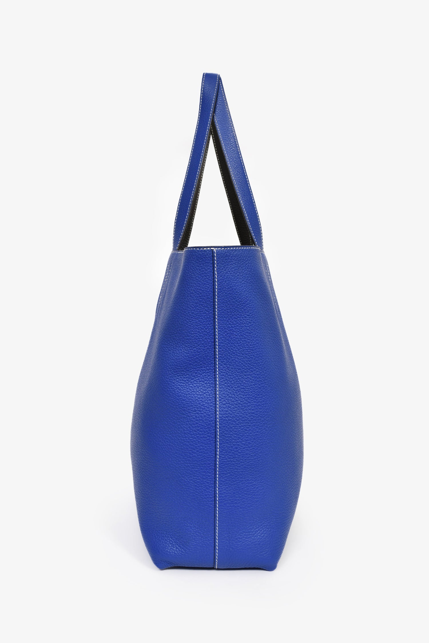 Hermès Blue/Grey Leather Reversible Tote