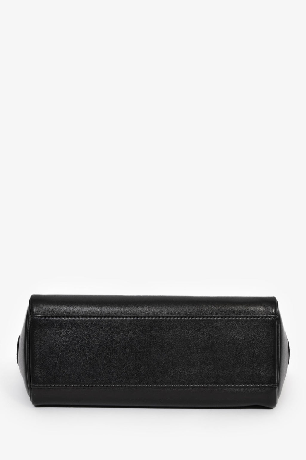 Hermès 2025 Black Leather Kelly PM Messenger Bag