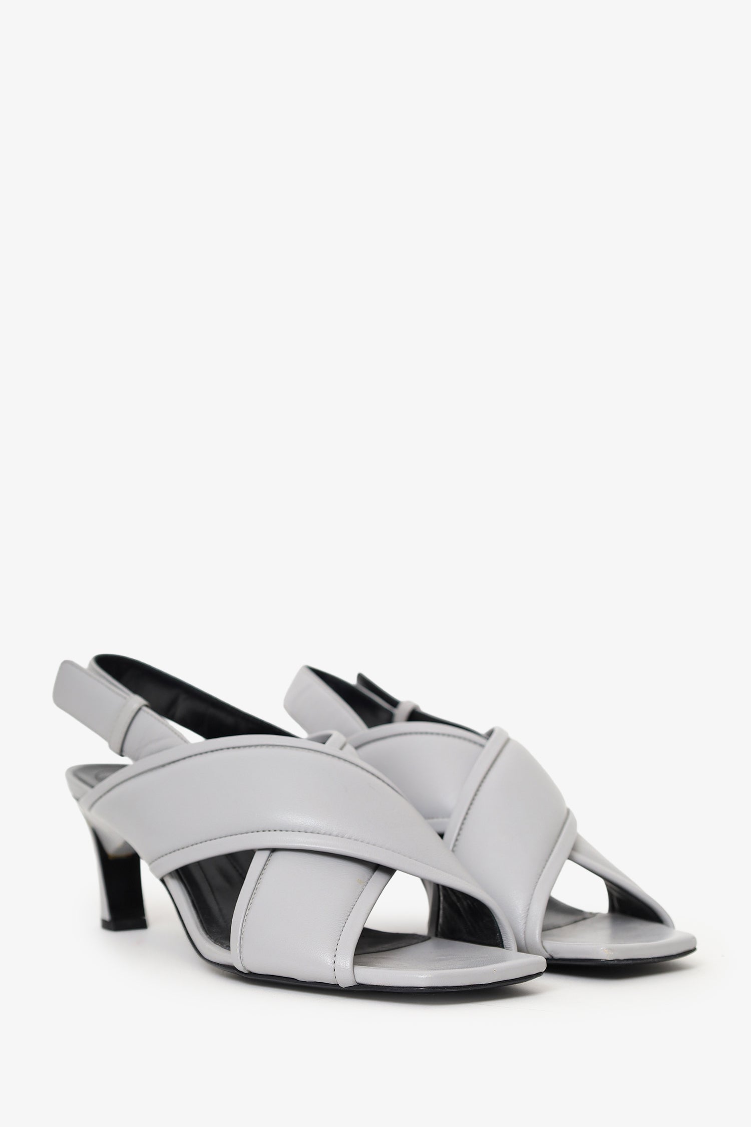 Marni Grey Open Toe Heels Size 41