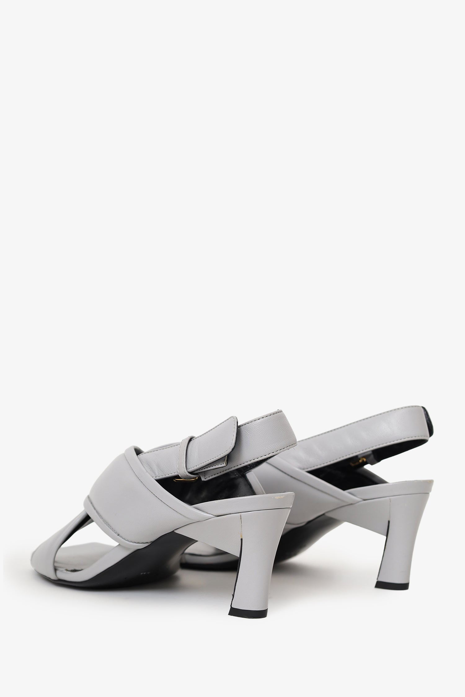 Marni Grey Open Toe Heels Size 41