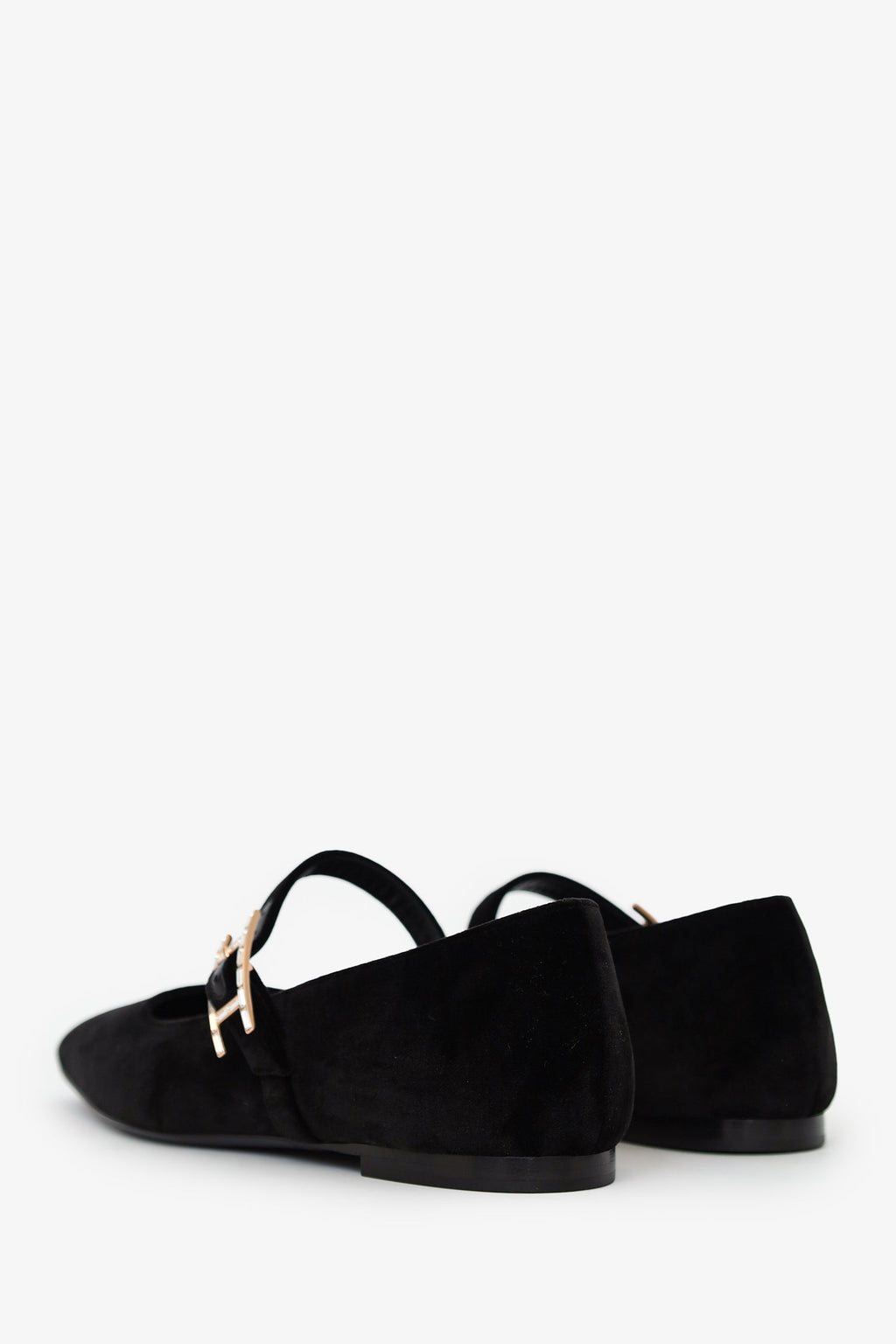 Hermès Black Velvet Jane Ballet Flat Size 37.5