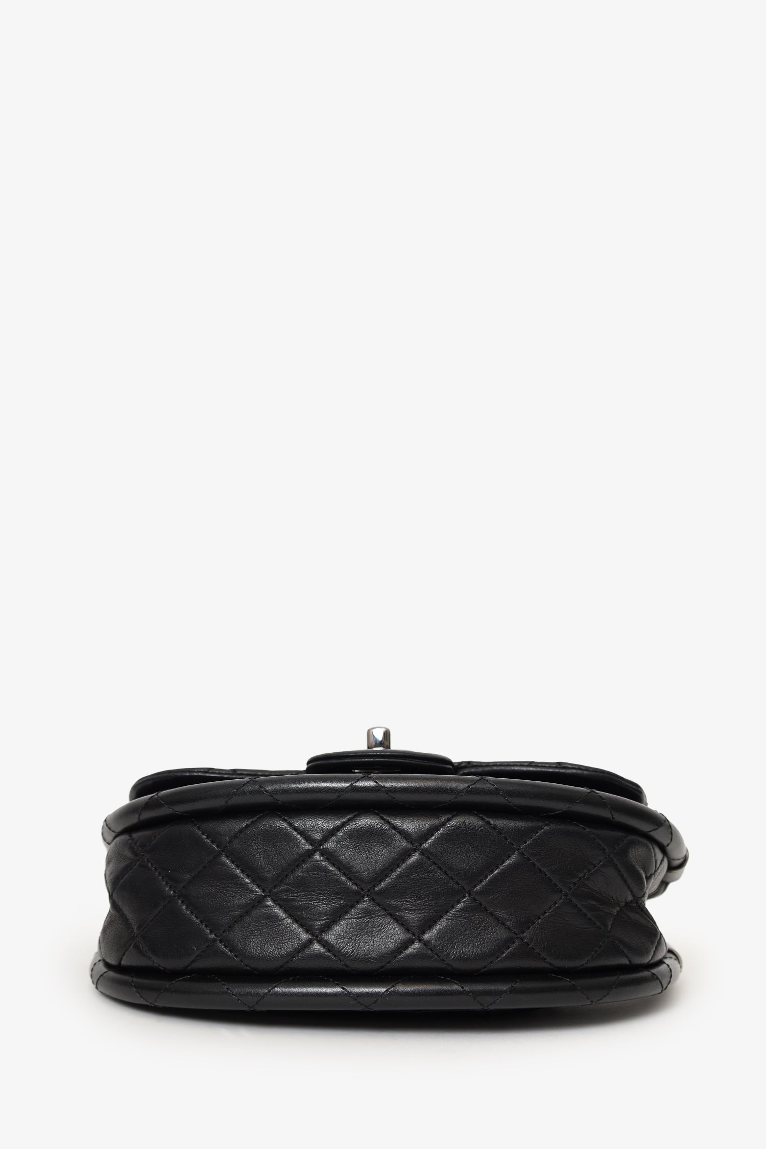 Pre-Loved Chanel™ Black Lambskin Hula Hoop 20 Handbag