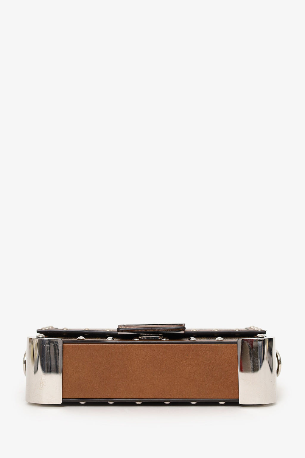 Fendi 2020 Brown FF 1974 Baguette Trunk Bag