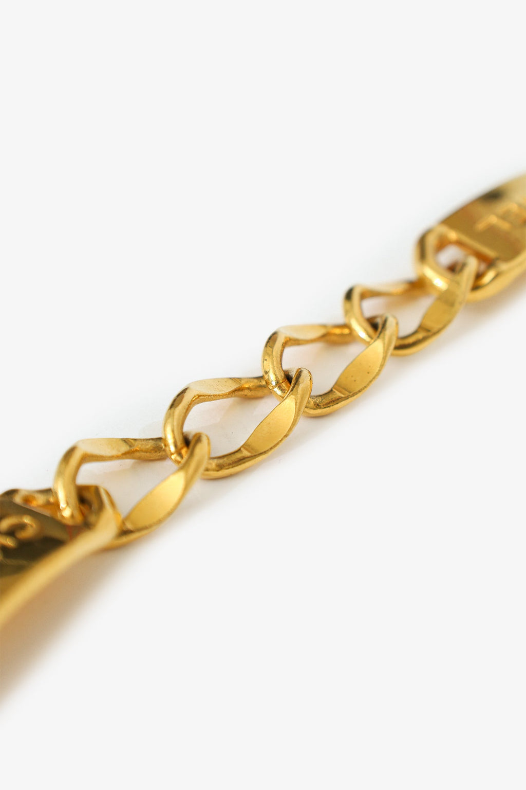 Pre-Loved Chanel™ Vintage Gold-tone 31 Le Cambon Logo Nameplate Necklace