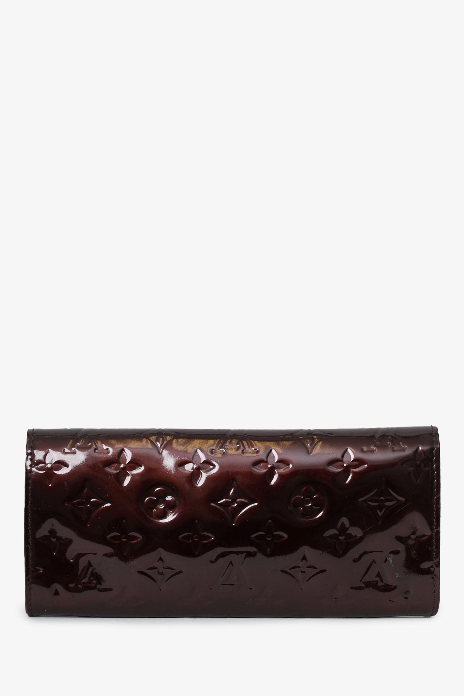 Louis Vuitton 2010 Amarante Vernis Sunset Boulevard Wallet On Chain