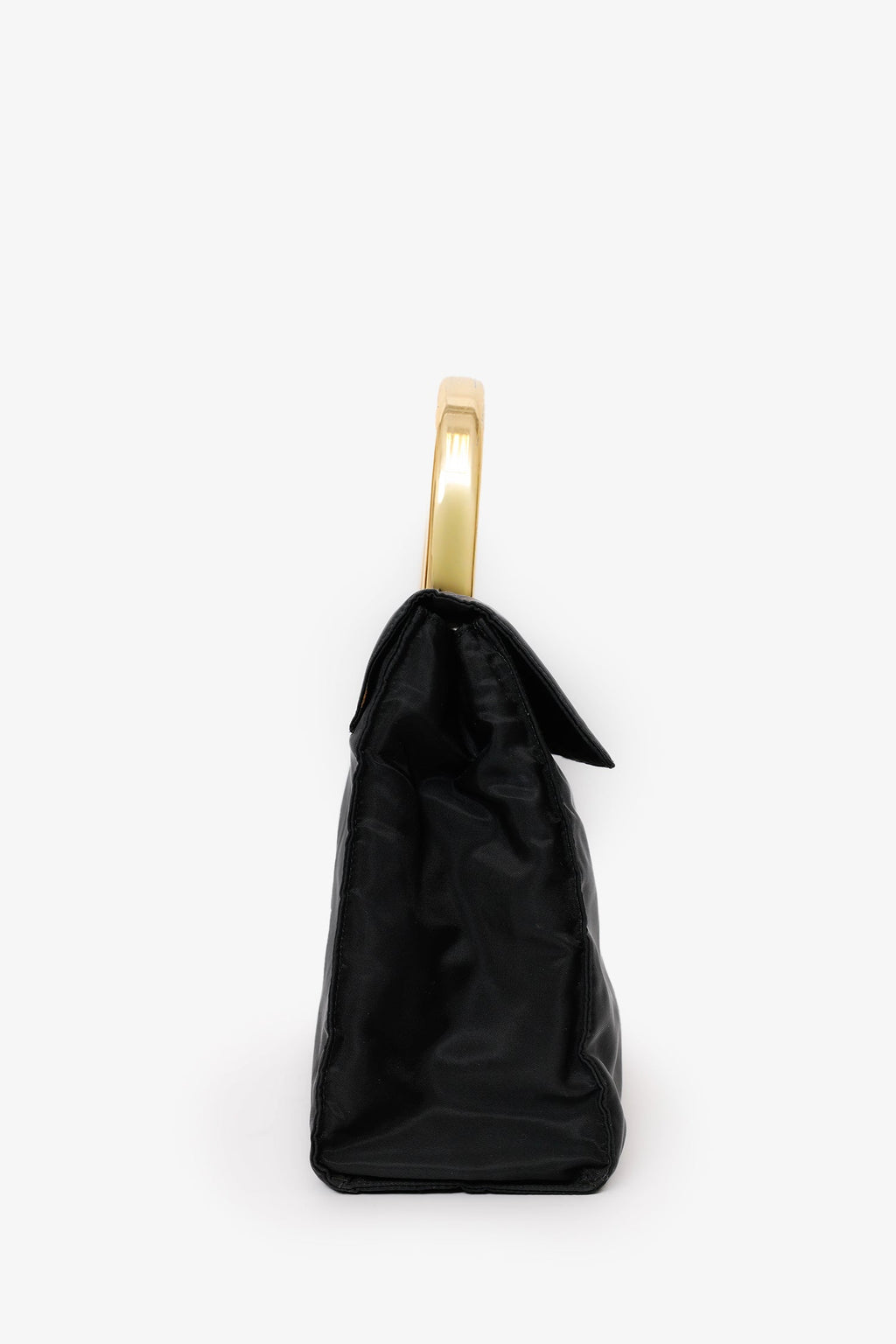 Prada Black Nylon Tessuto Top Handle Bag