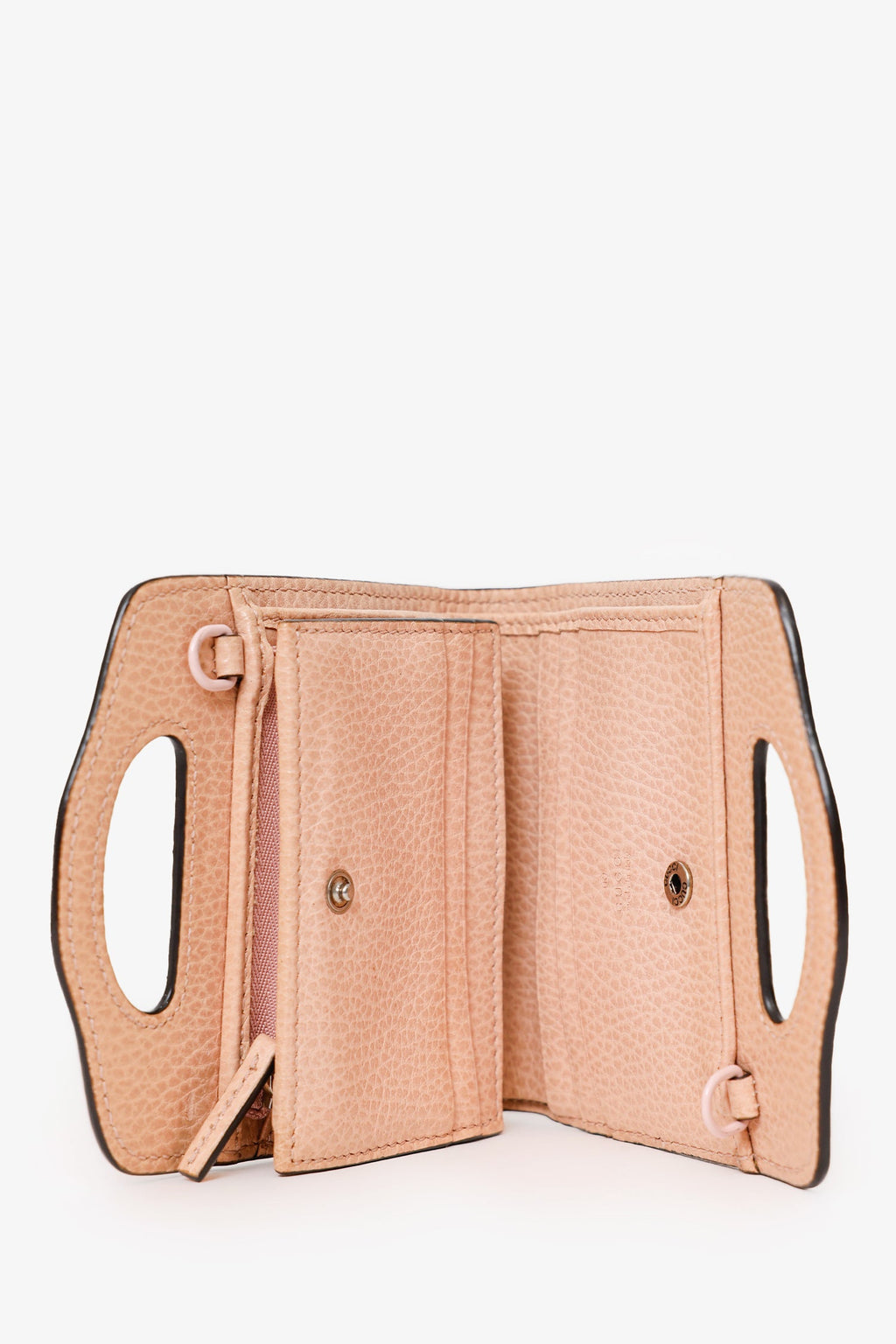 Gucci Beige Leather GG Marmont Mini  Holder With Chain