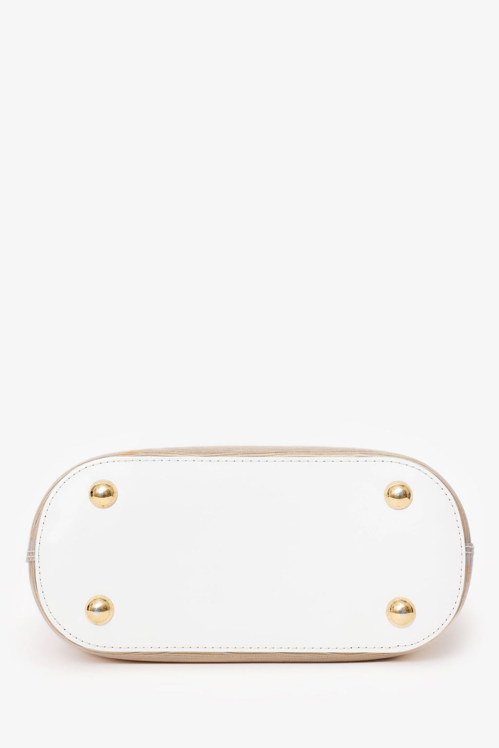 Louis Vuitton Vintage Beige/White Terry Cloth Mini Lagoon Tote Bag