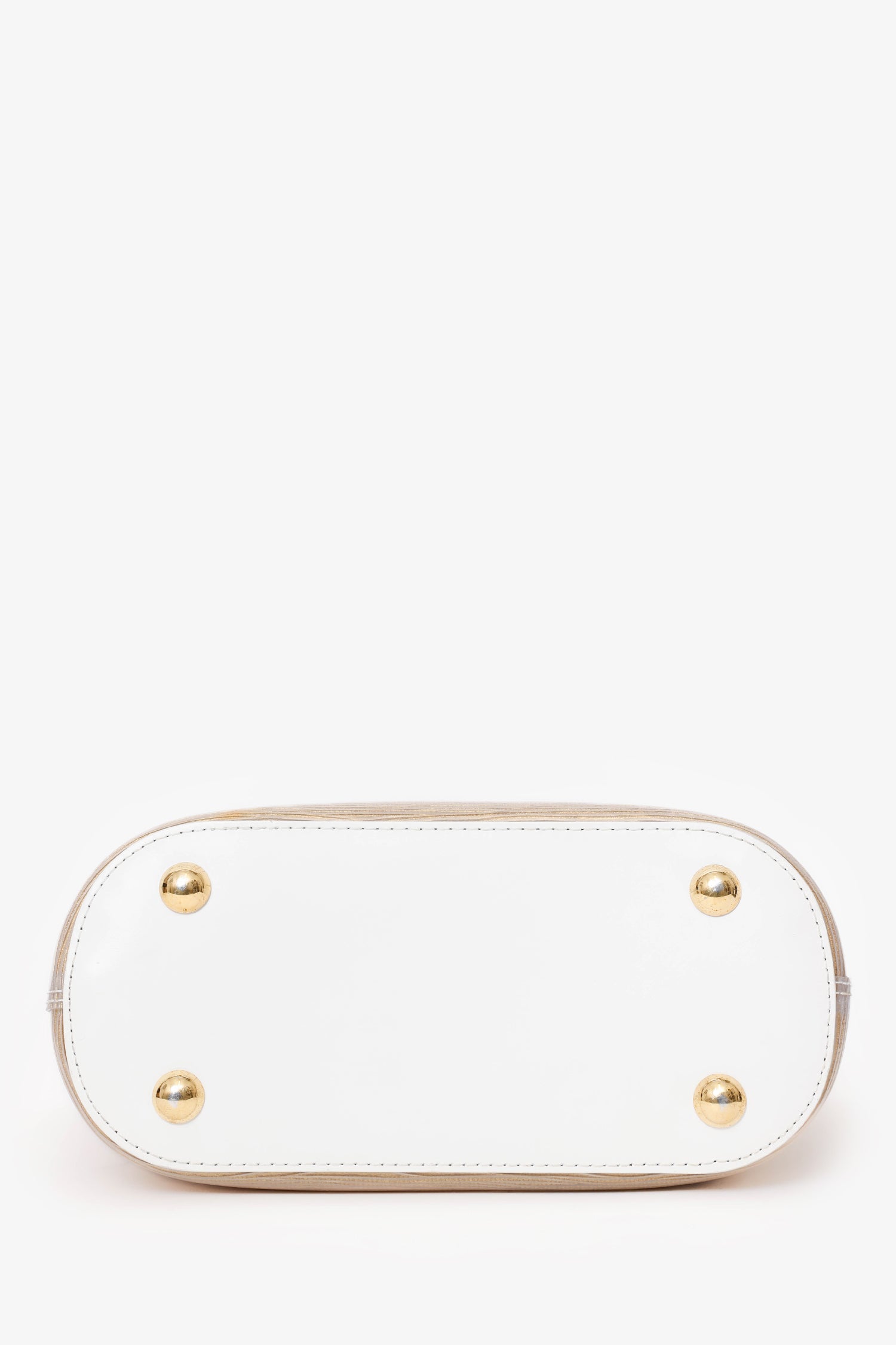 Louis Vuitton Vintage Beige/White Terry Cloth Mini Lagoon Tote Bag