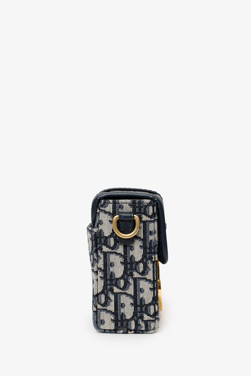 Christian Dior Navy Oblique Montaigne 30 Box Bag