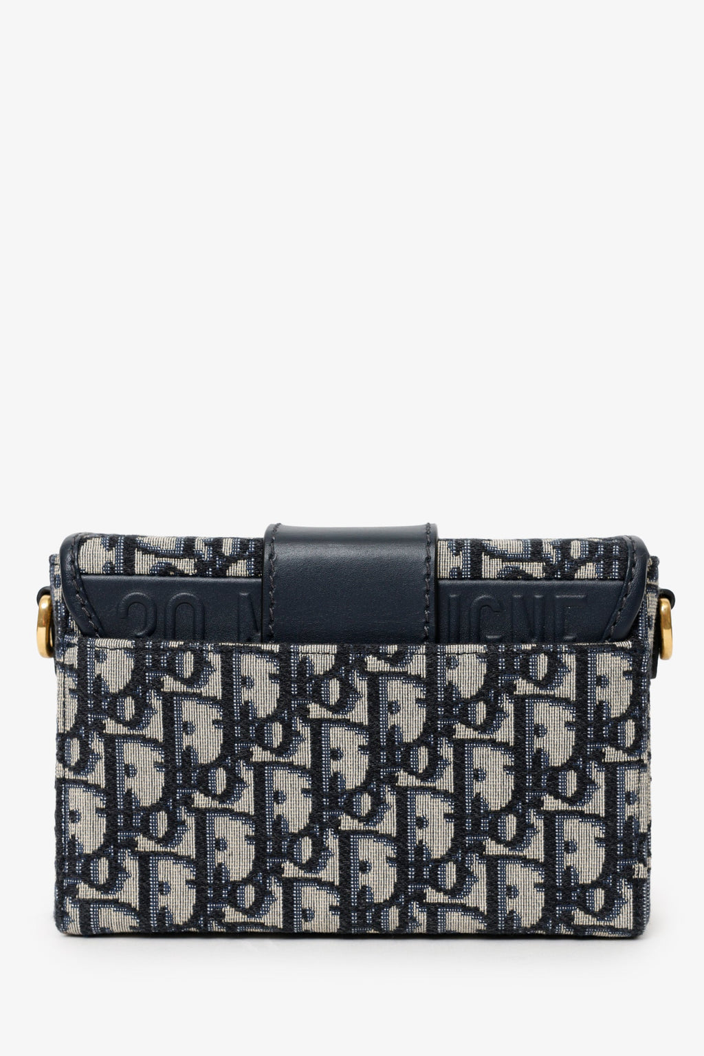 Christian Dior Navy Oblique Montaigne 30 Box Bag