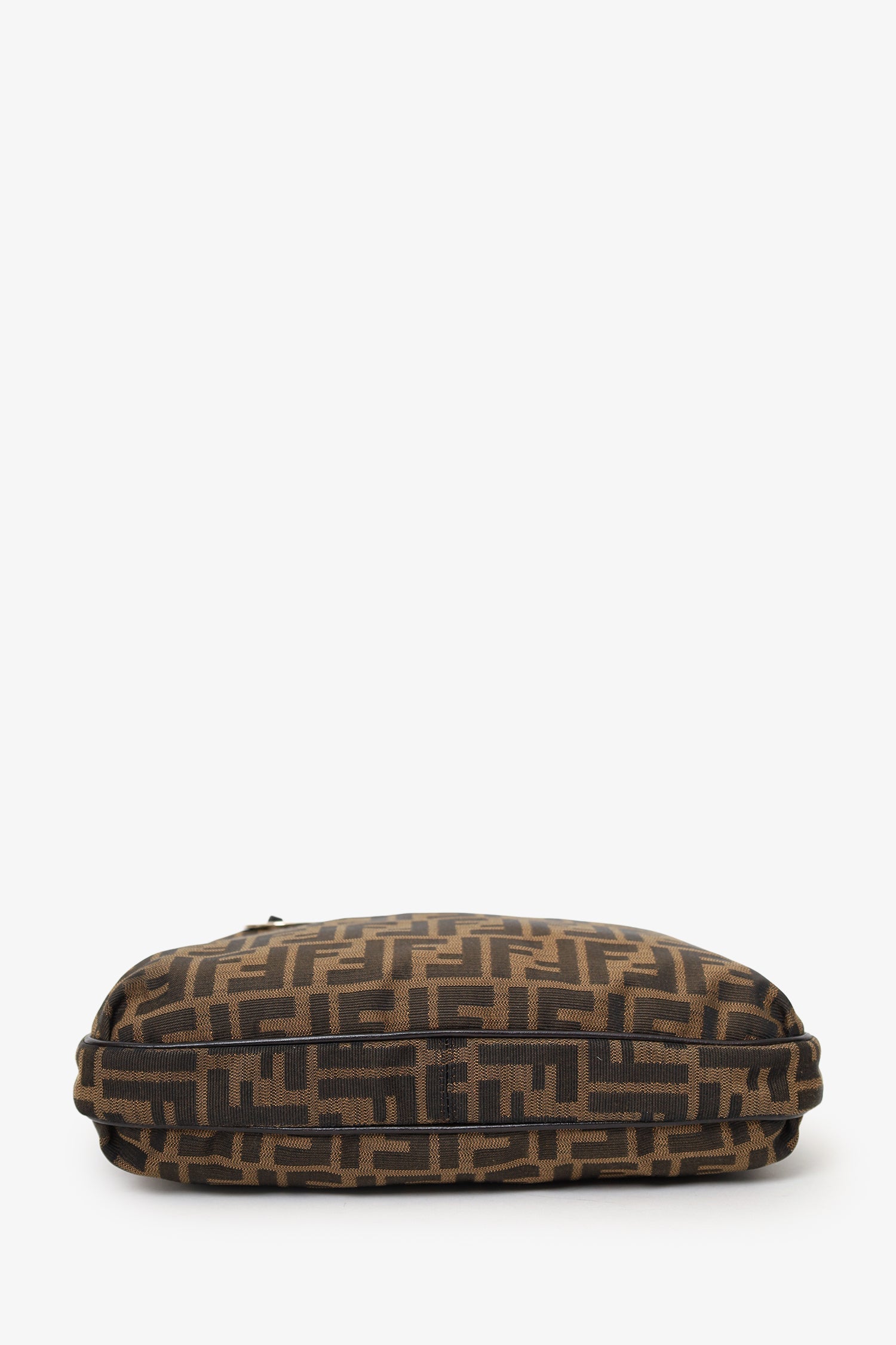 Fendi Vintage Brown Zucca Canvas Crossbody Bag