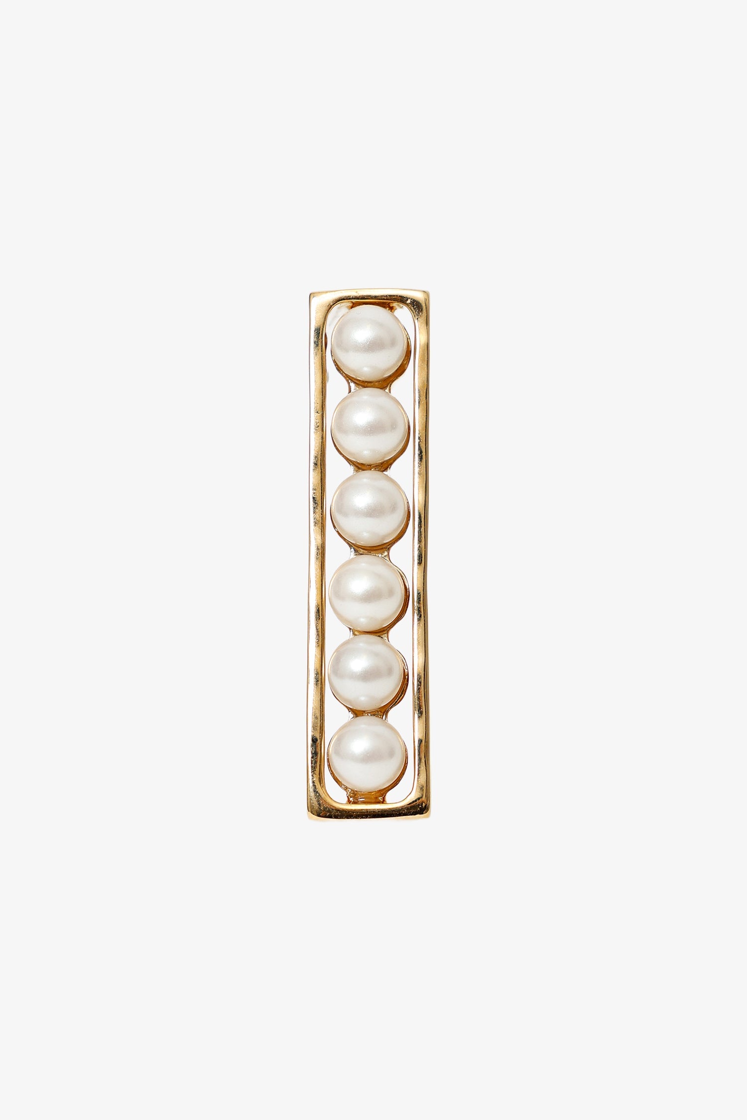Pre-Loved Chanel™ Gold Tone Pearl Stud Bar Earrings