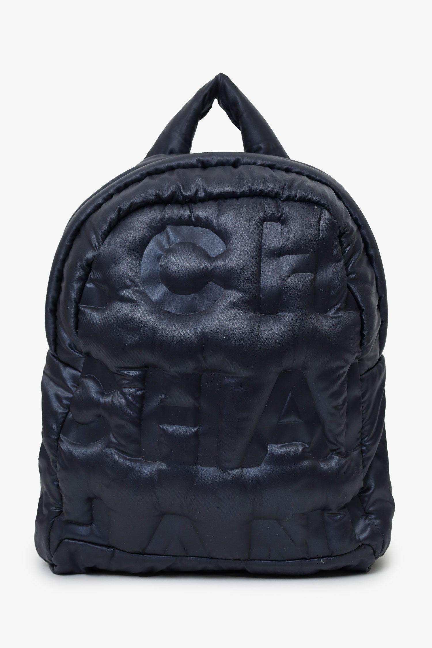 Pre-Loved Chanel™ Navy Nylon Doudoune Backpack
