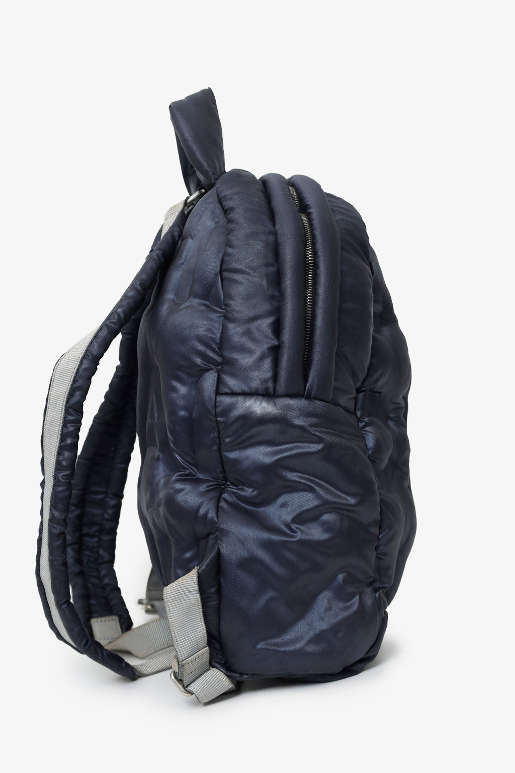 Pre-Loved Chanel™ Navy Nylon Doudoune Backpack