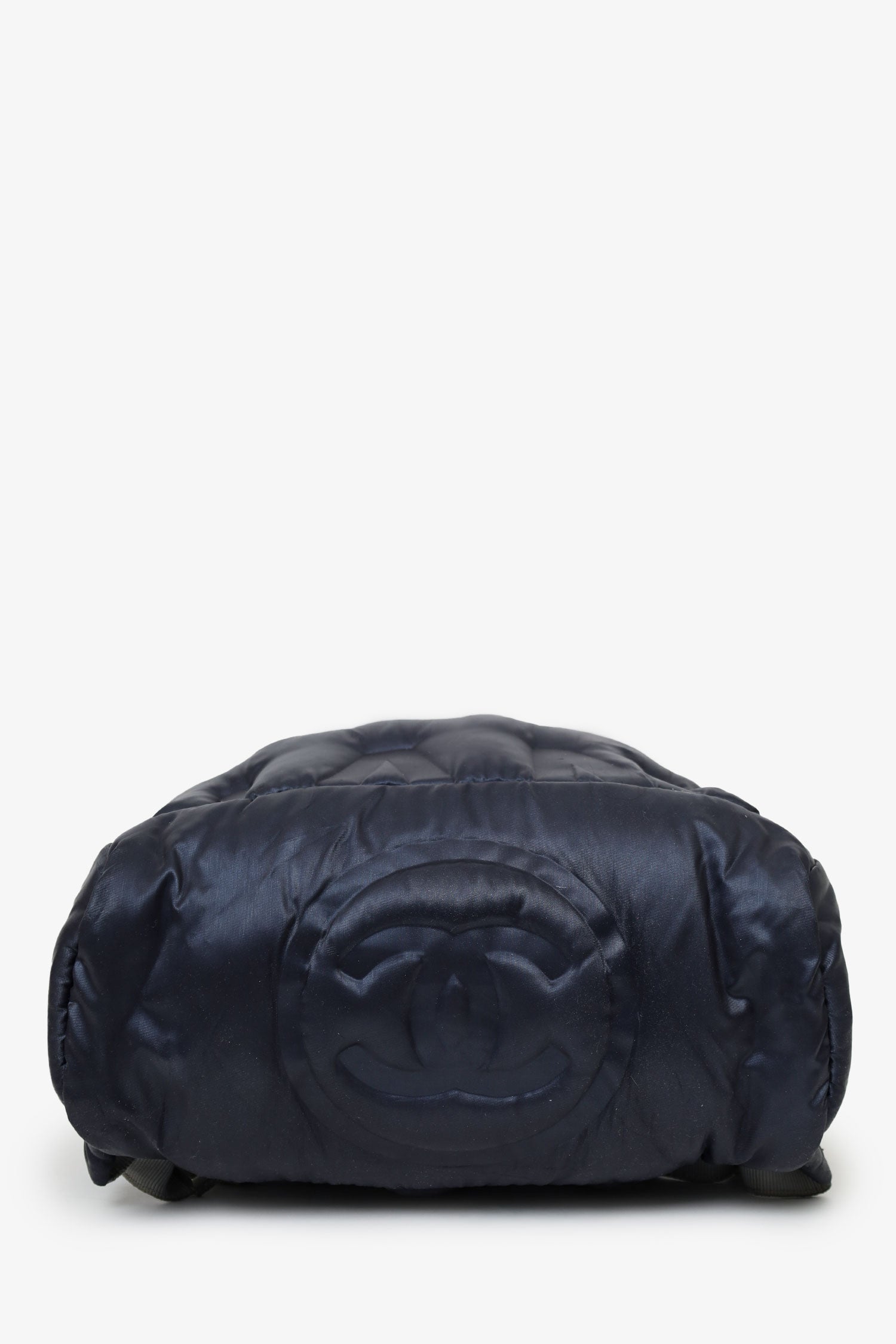 Pre-Loved Chanel™ Navy Nylon Doudoune Backpack
